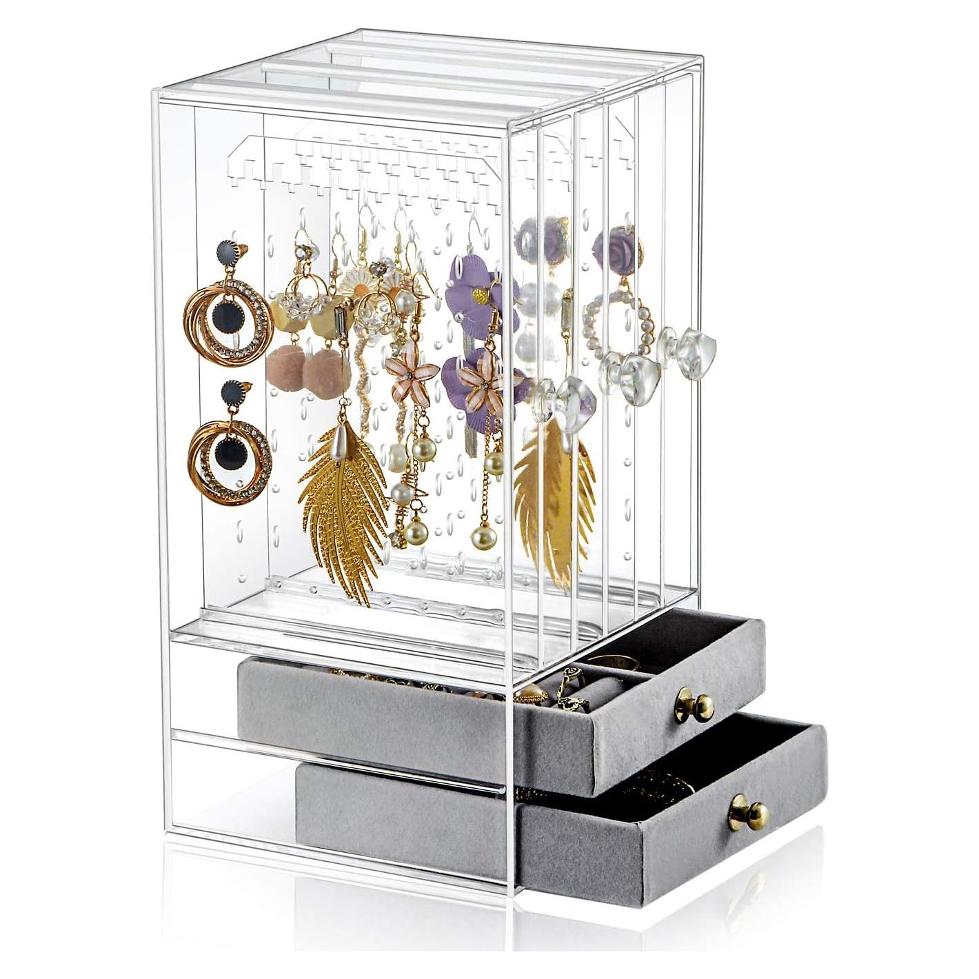 Organizador de Joyería Sooyee con 5 Cajones Transparente