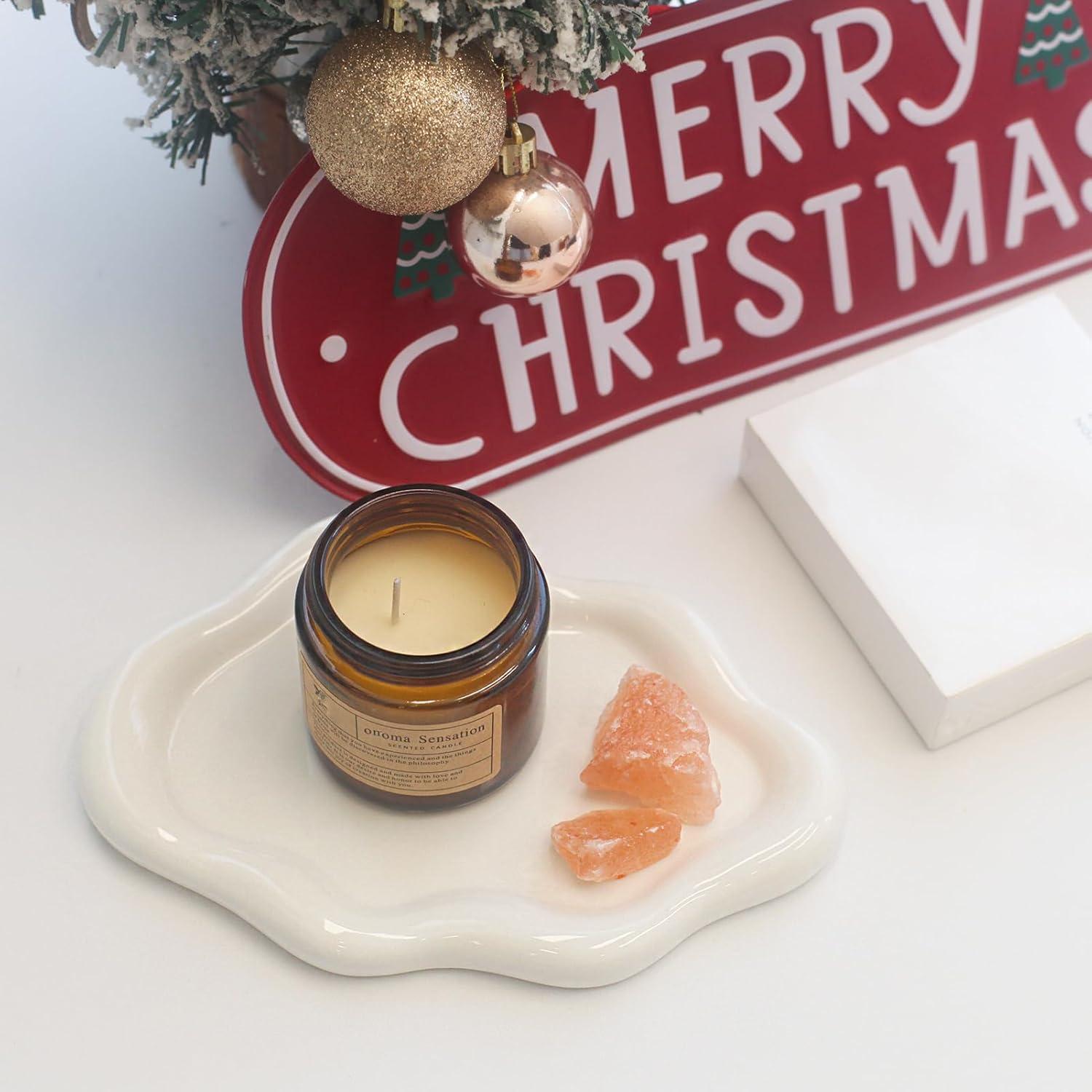 Plato de Joyería Cerámica CCINPPY Nube Blanco 19.6x13.5 cm