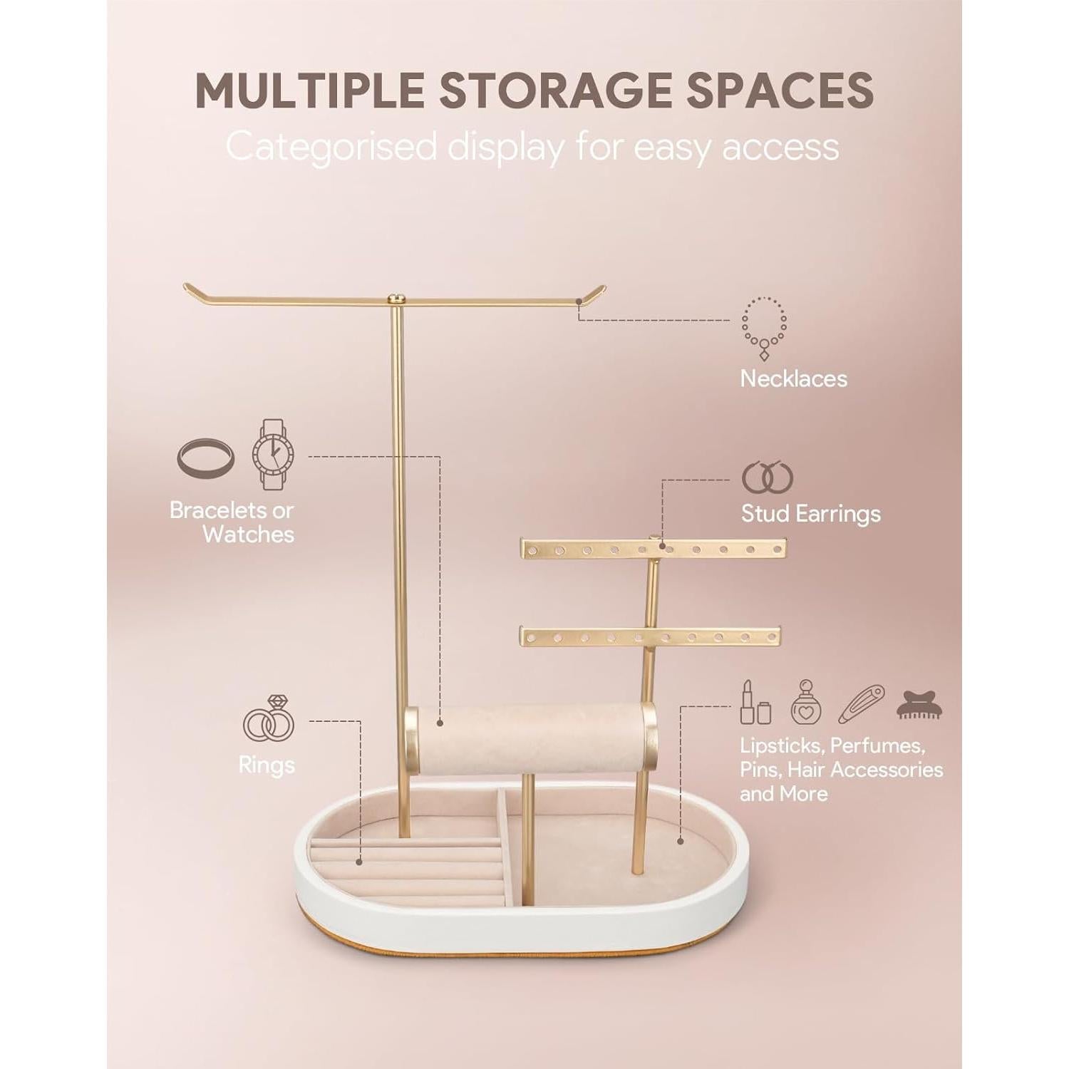 Organizador de Joyería ChuStory Pro Blanco 23.5x30.5cm