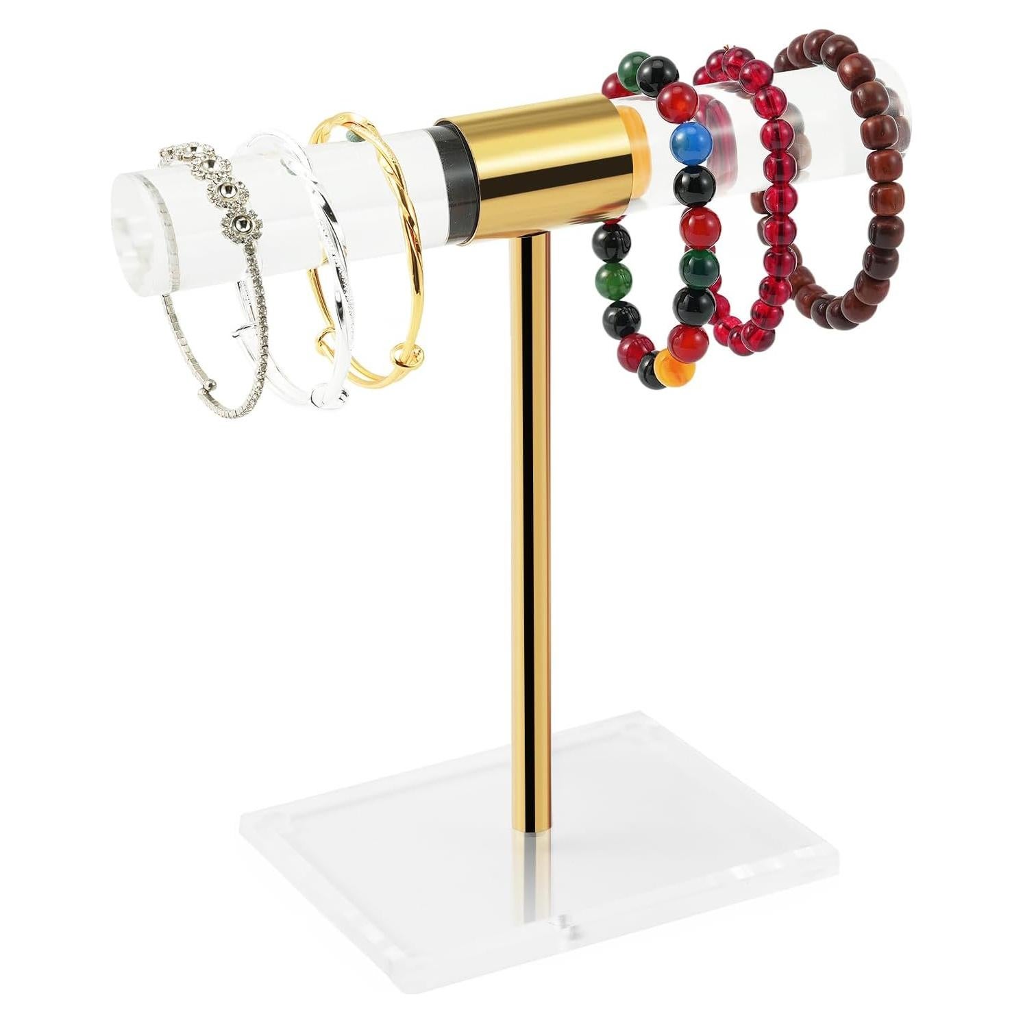 Soporte de Joyería SHUNKAIZS Acrílico y Acero Inoxidable 27.43 cm