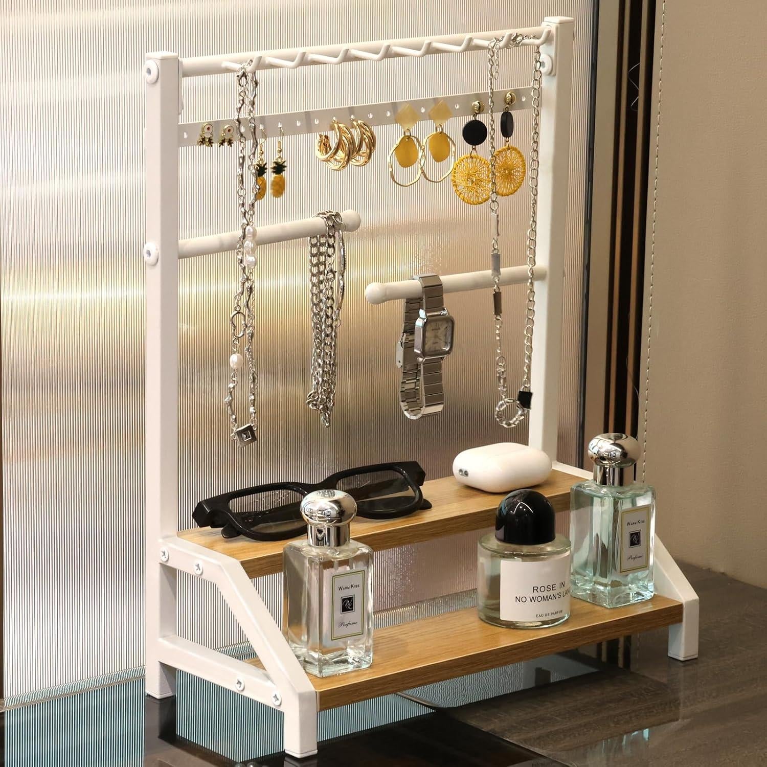 Organizador de Joyas y Relojes Rusnugic Blanco 36.5cm