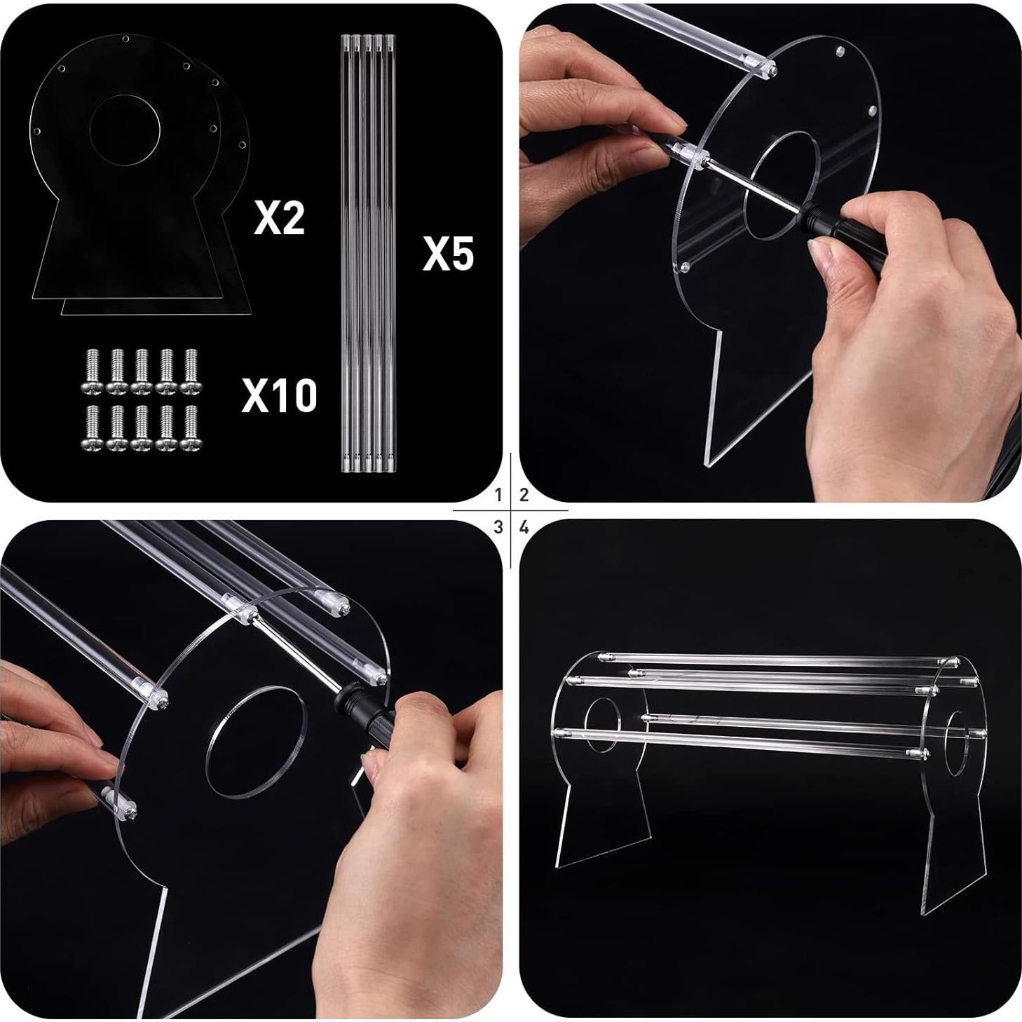 Organizador de Diademas Acrílico Pengup 12.45x32x17cm