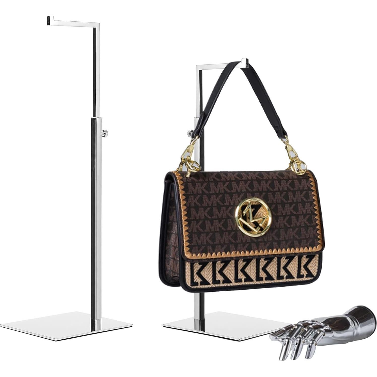 Soportes de Exhibición para Bolsos K KAIDIYIN Ajustables Plateados