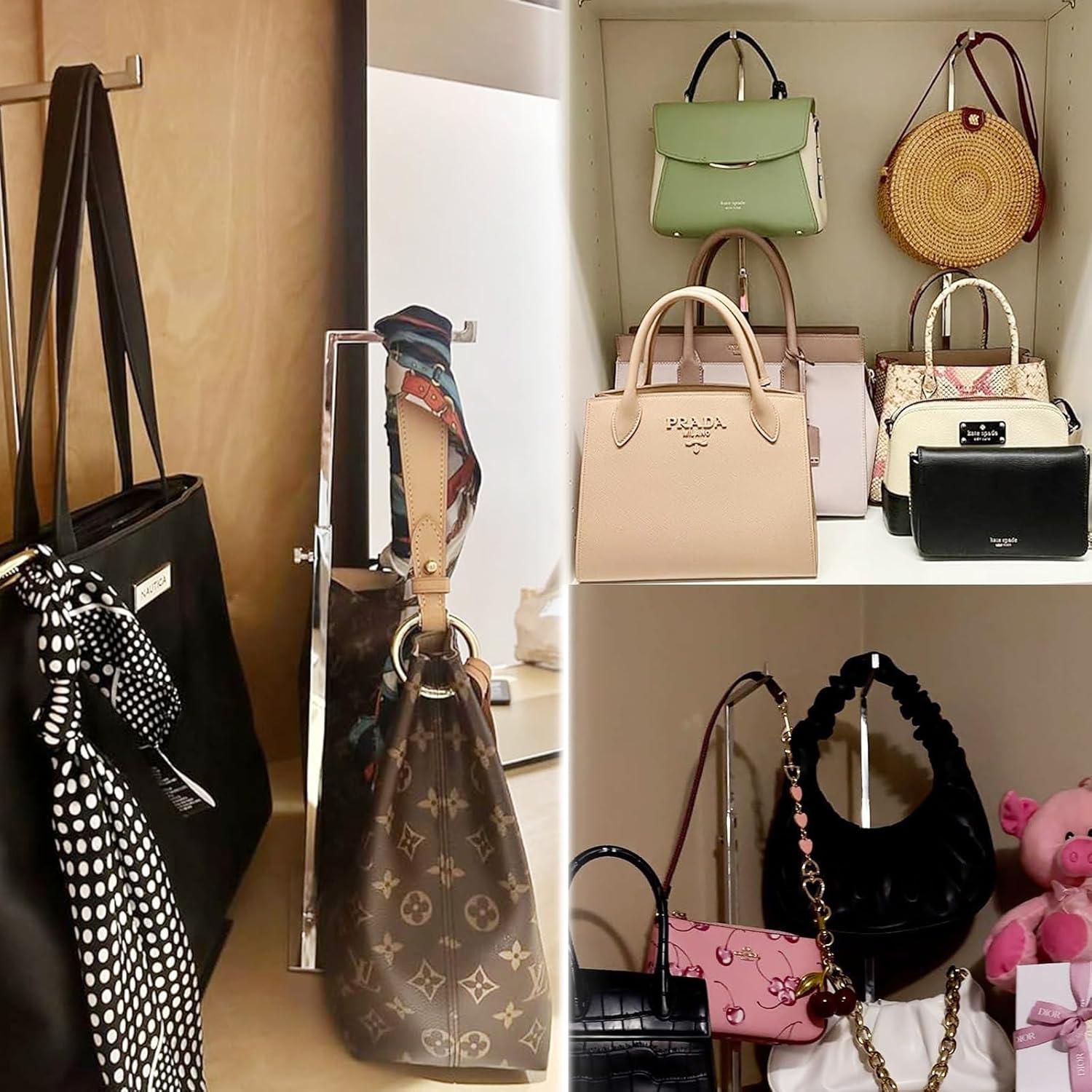 Soportes de Exhibición para Bolsos K KAIDIYIN Ajustables Plateados