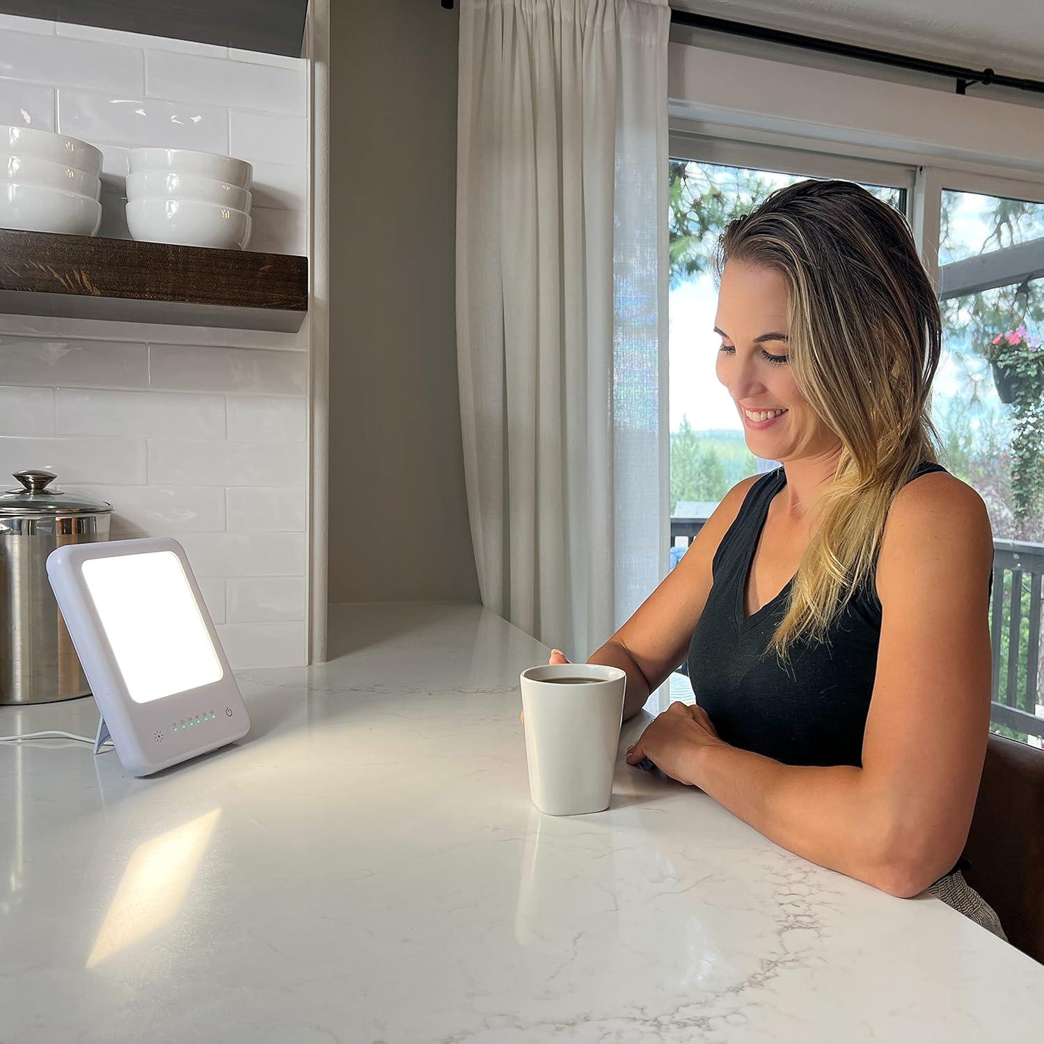 Lámpara de Terapia de Luz LED Compass Health 10,000 LUX