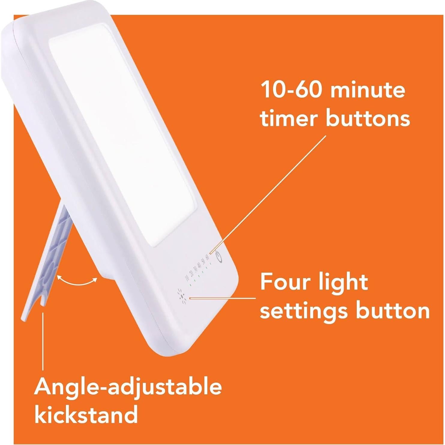 Lámpara de Terapia de Luz LED Compass Health 10,000 LUX
