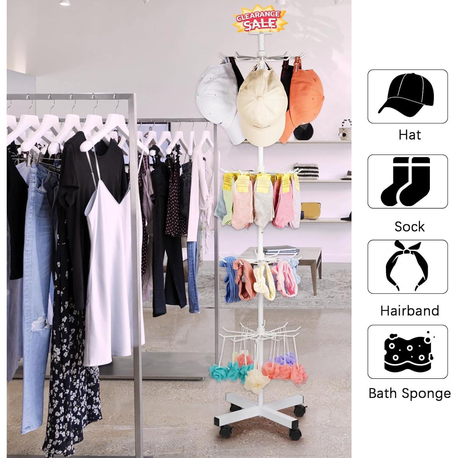 Soporte de Exhibición de Metal Exttlliy 5 Niveles Blanco