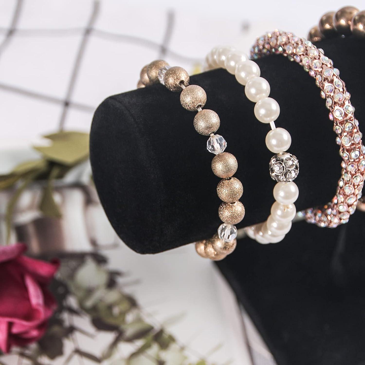 Soporte para Pulseras Coward de Terciopelo Negro Desmontable