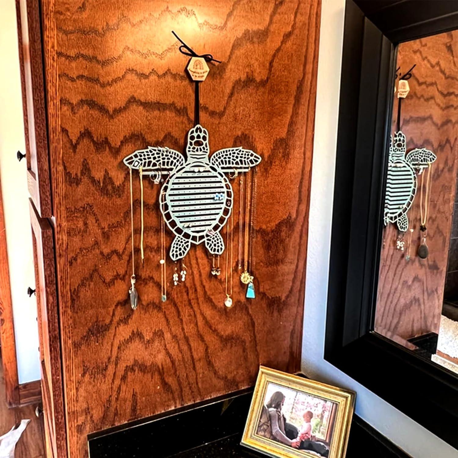 Soporte Organizador de Joyería Tnstbiee Tortuga Marina 31.5x28.4cm