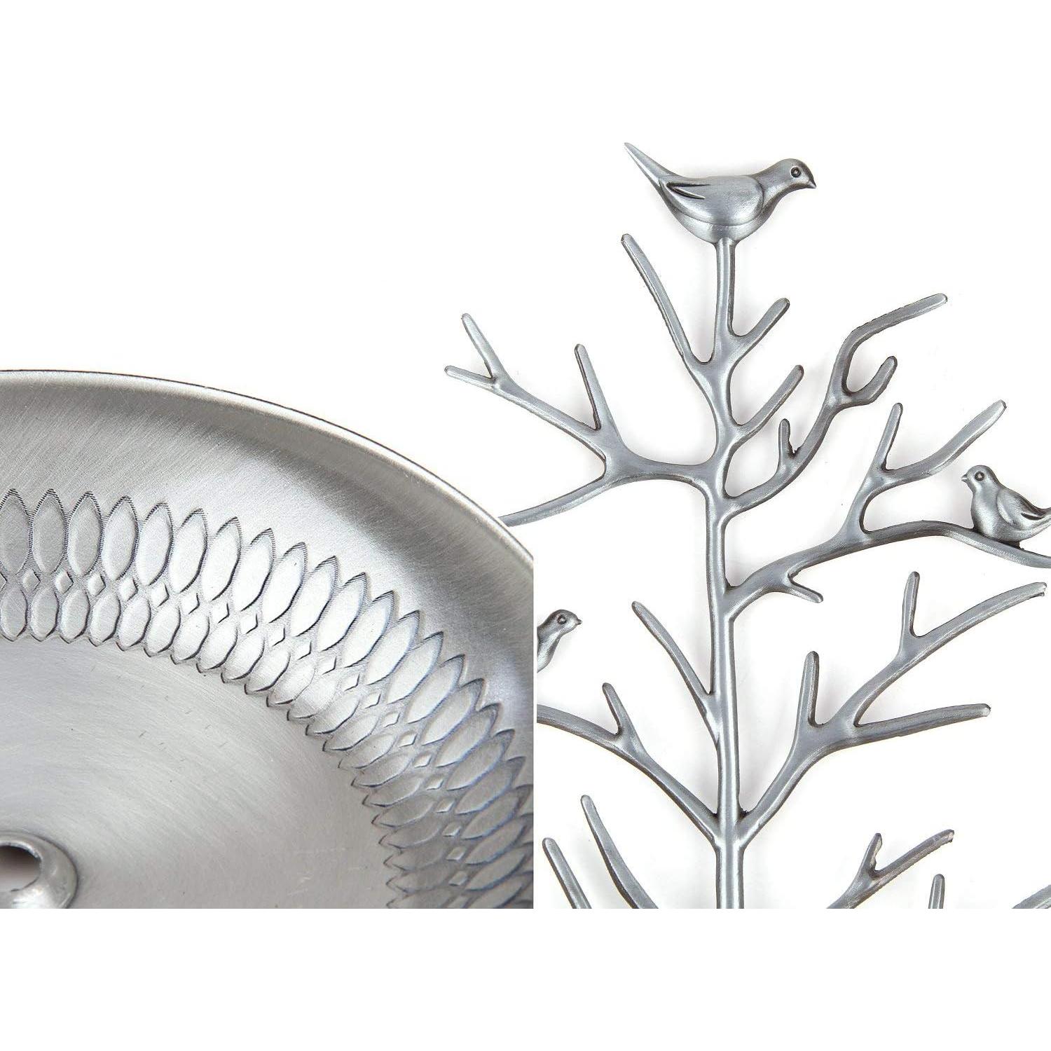 Soporte de Joyería Árbol WELL-STRONG Plata 30x16 cm