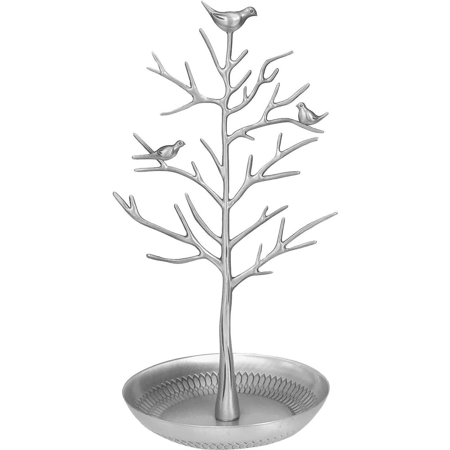 Soporte de Joyería Árbol WELL-STRONG Plata 30x16 cm
