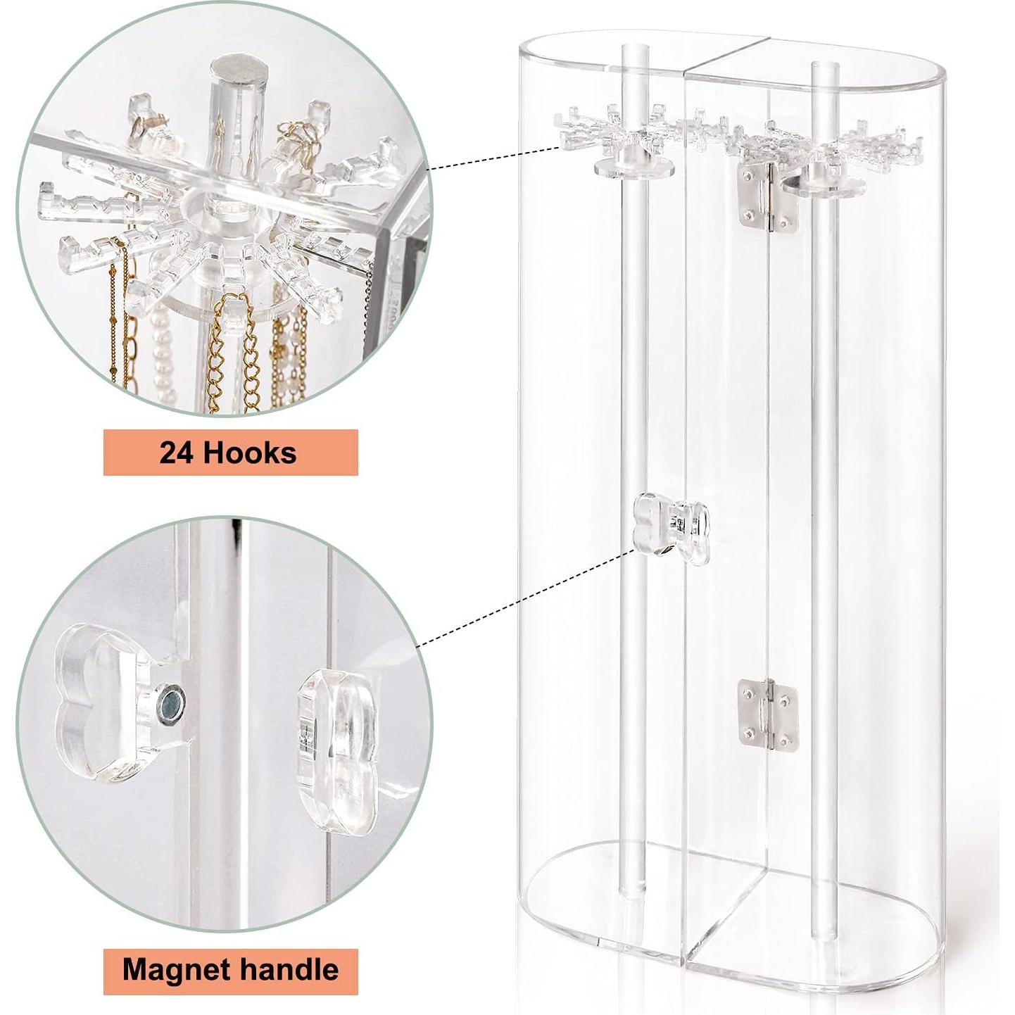 Soporte Organizador de Collares Acrílico Jenseits 31.75x16 cm