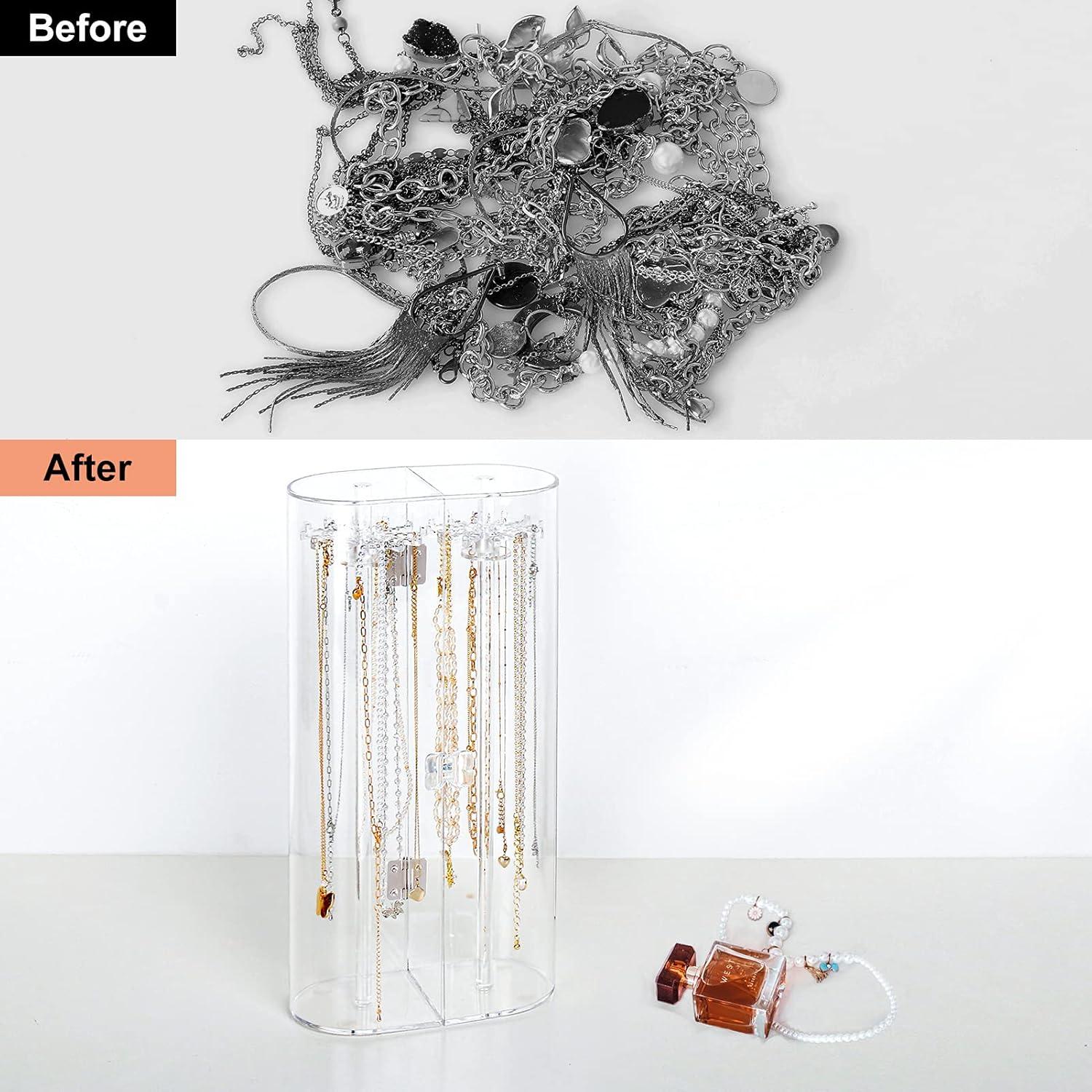 Soporte Organizador de Collares Acrílico Jenseits 31.75x16 cm