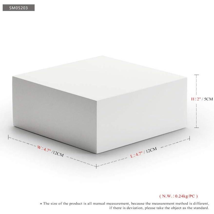 Soporte de exhibición de joyería Oirlv madera minimalista 12x12cm