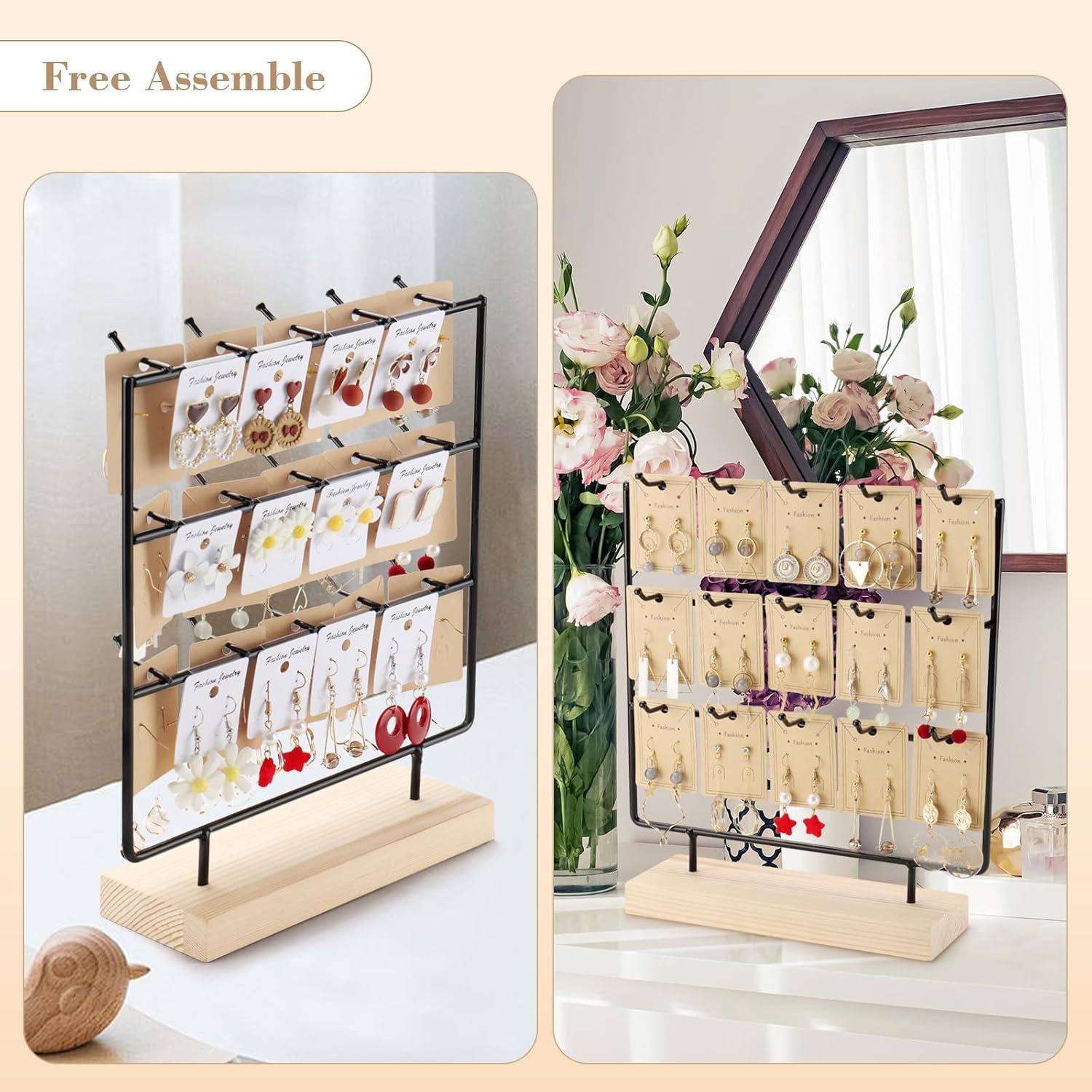 Soporte para Pendientes RNTBWD 3 Niveles 15 Ganchos Negro