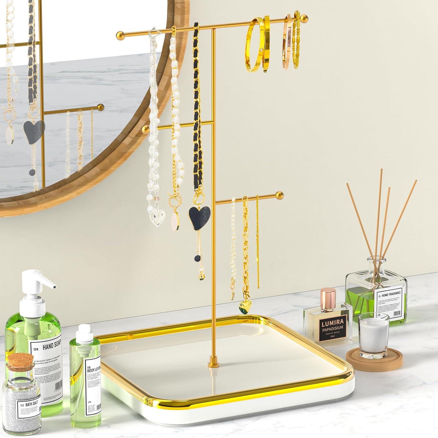 Soporte para Collares de Joyería Lubaku, Cerámica 40cm