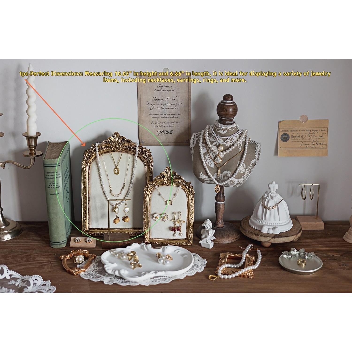 Soporte para Joyas HSDDHOME Dorado Vintage 25.5x17.4 cm