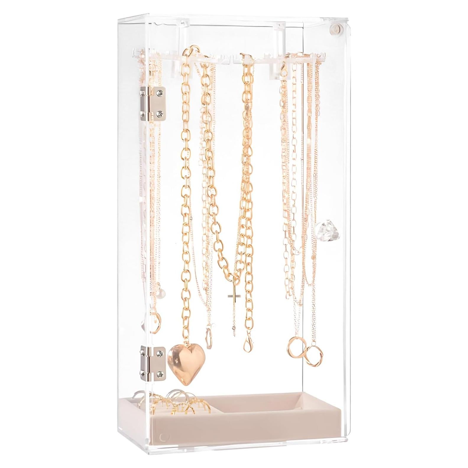 Soporte de Collar Acrílico PINGANBUSU 24 Ganchos 32x15cm