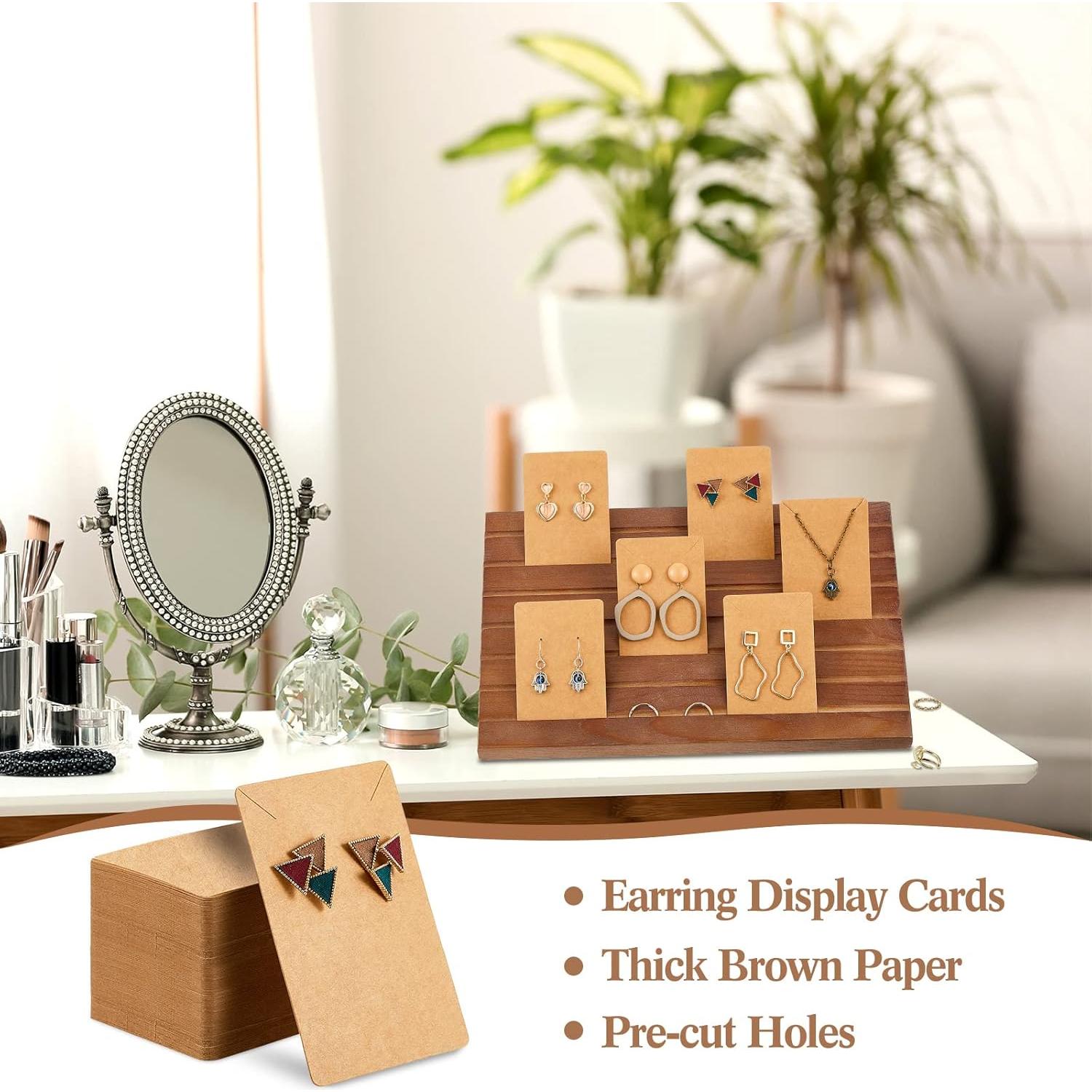 Soporte de Exhibición de Pendientes Blulu de Madera 29x19cm