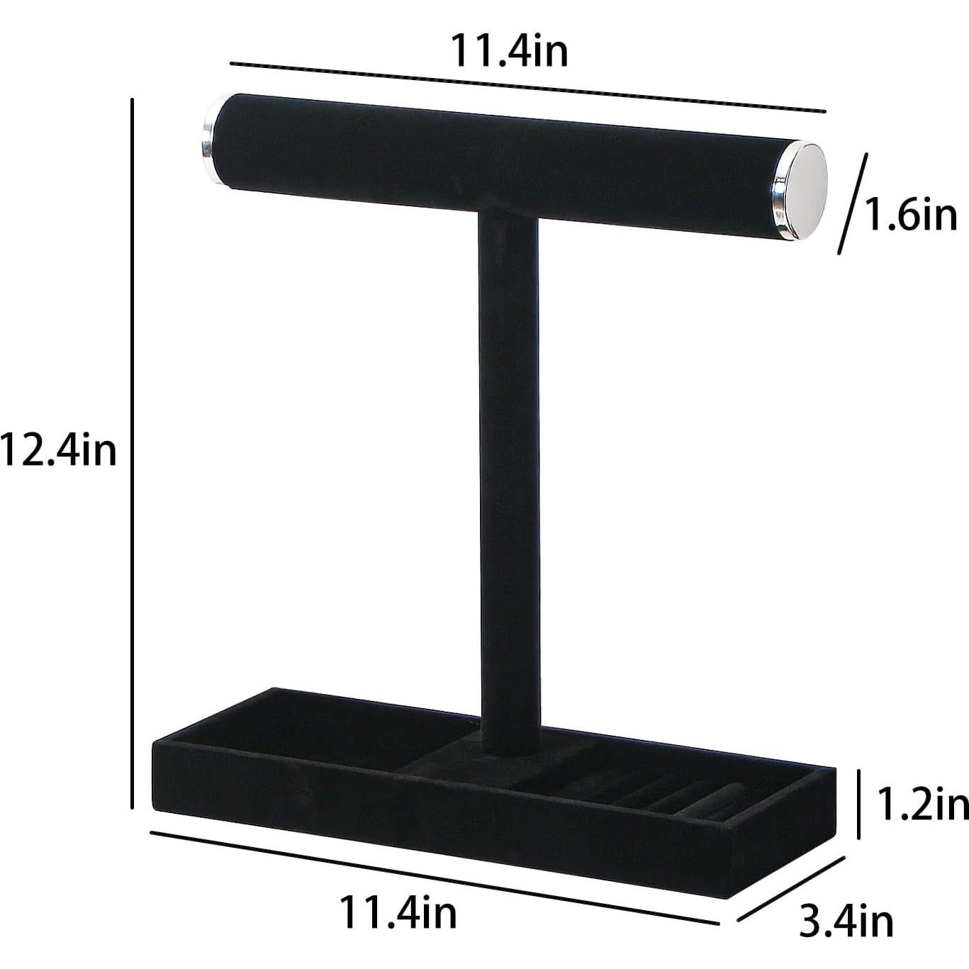 Soporte organizador de joyas KunGe negro desmontable