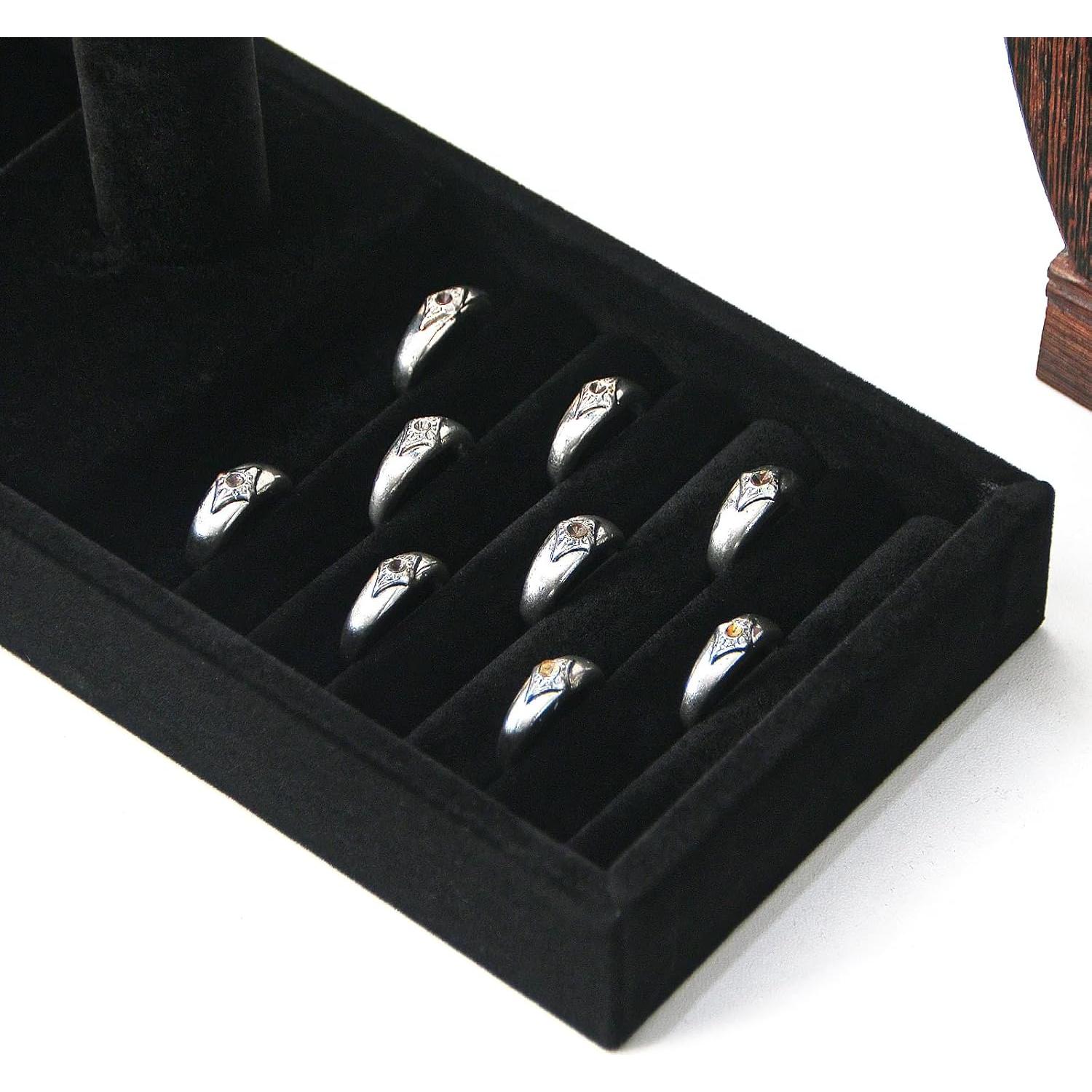 Soporte organizador de joyas KunGe negro desmontable