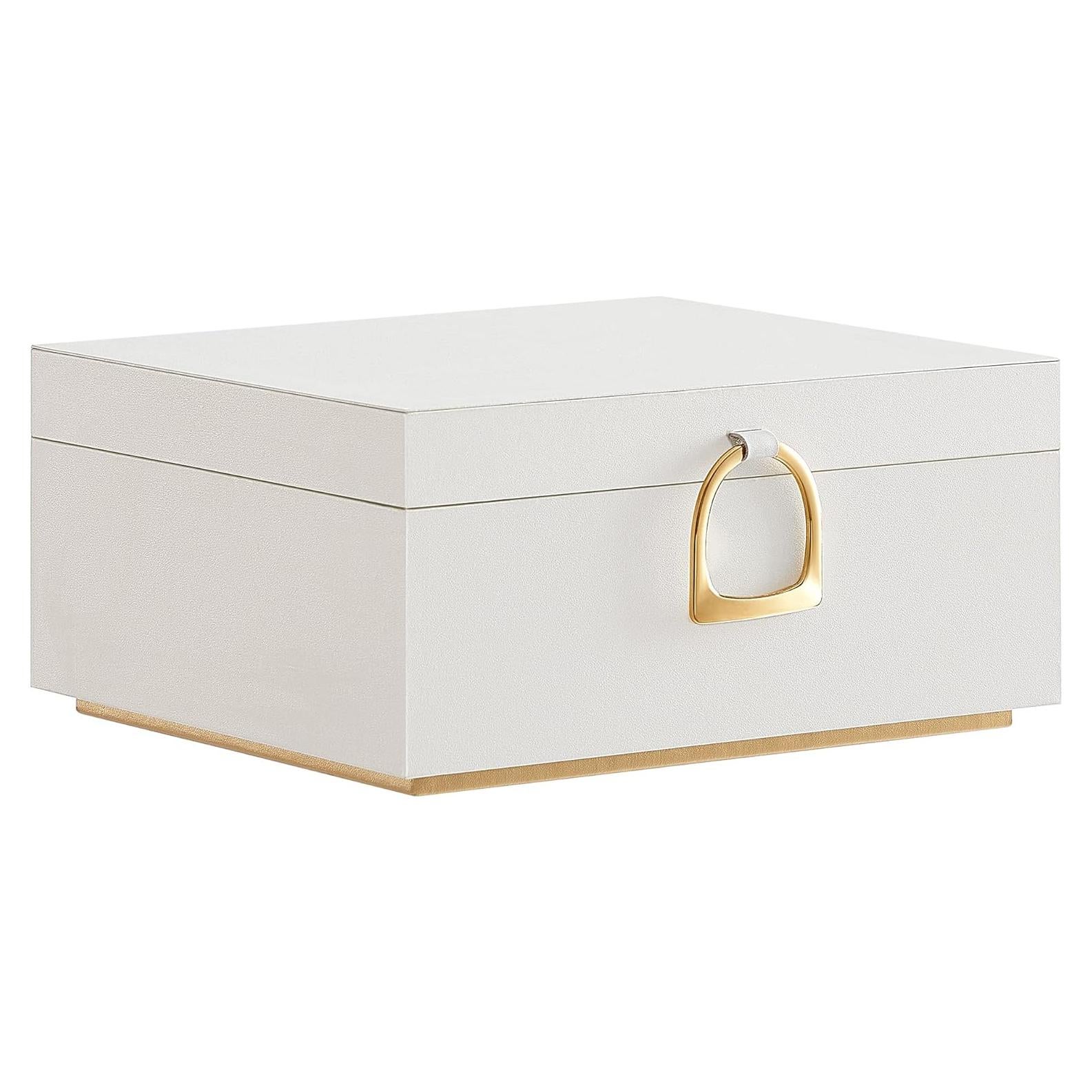 Caja de Joyería SONGMICS 2 Capas Blanco Organizador Elegante