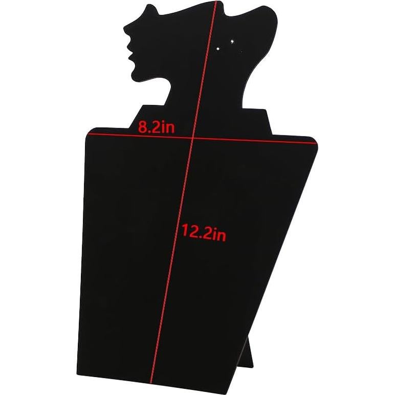 Soporte de Joyería Plegable Coward 4 Pcs Terciopelo Negro