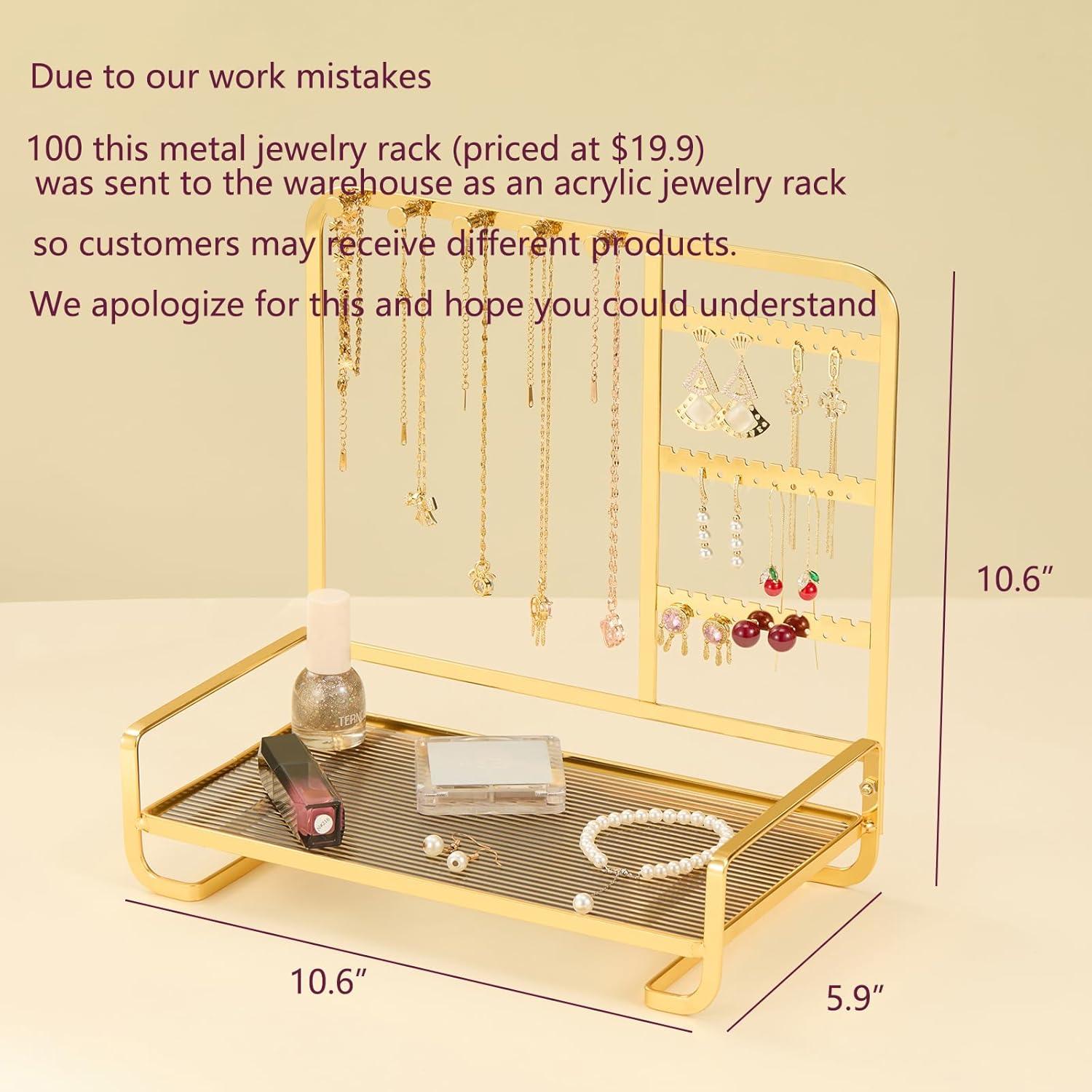 Organizador de Joyería Acrílico Xenon 20.8x9.9x19.8 cm