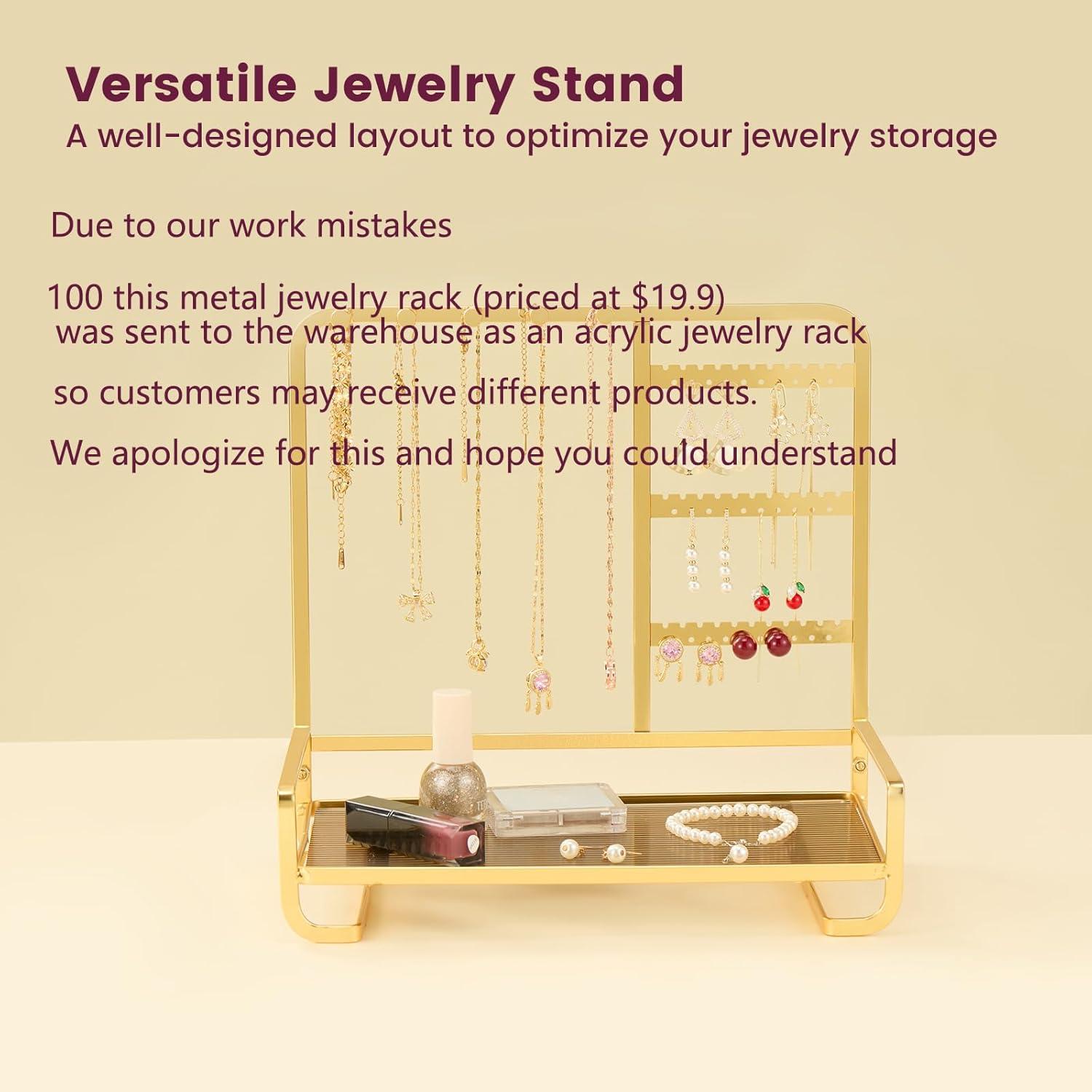 Organizador de Joyería Acrílico Xenon 20.8x9.9x19.8 cm