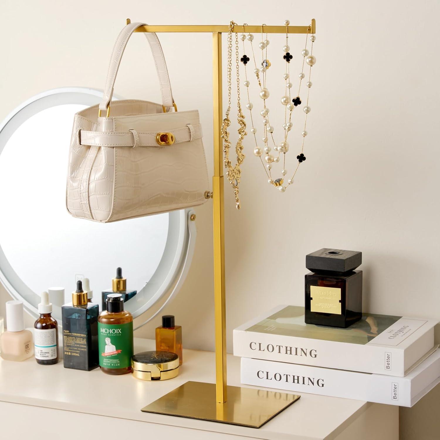 Soporte de Exhibición de Bolsos CHANJEYION 2 Piezas Acero Inoxidable