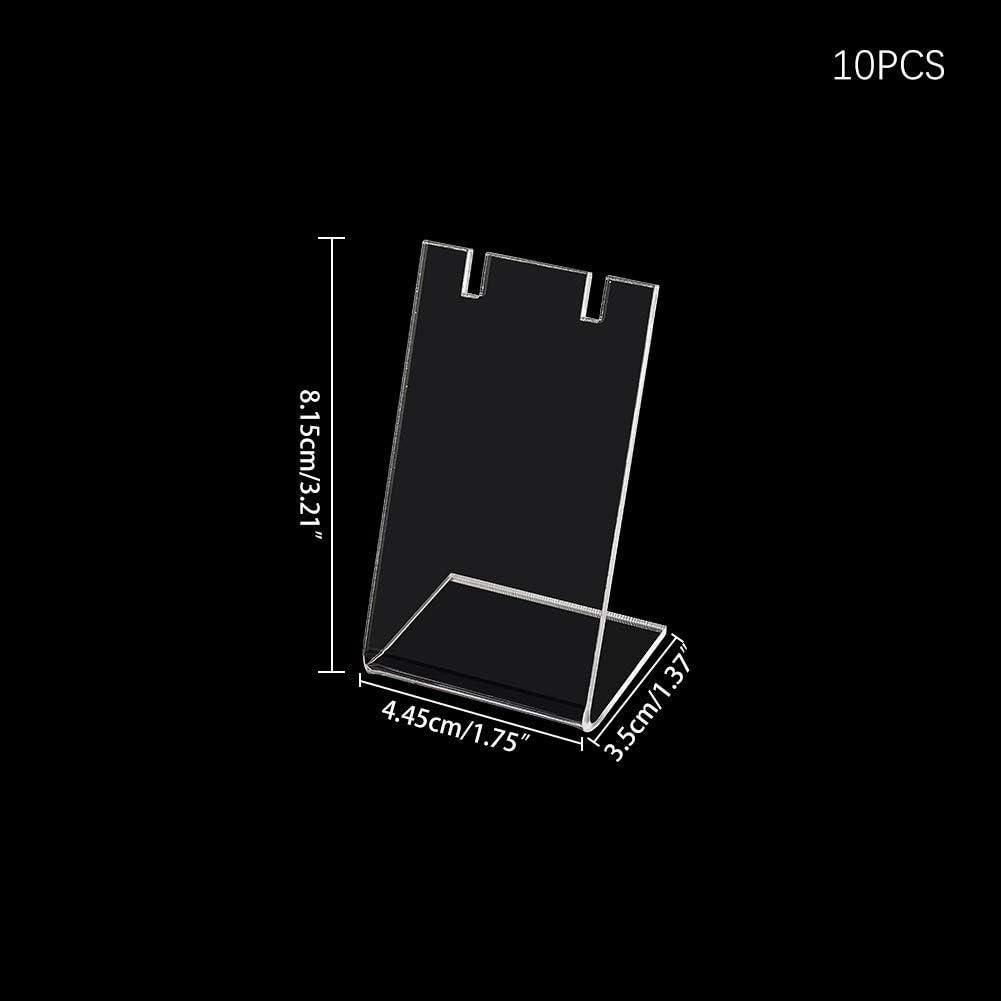 Soporte de Aretes Acrílico PH PandaHall 10 Piezas 3.3x4.3x7.6 cm