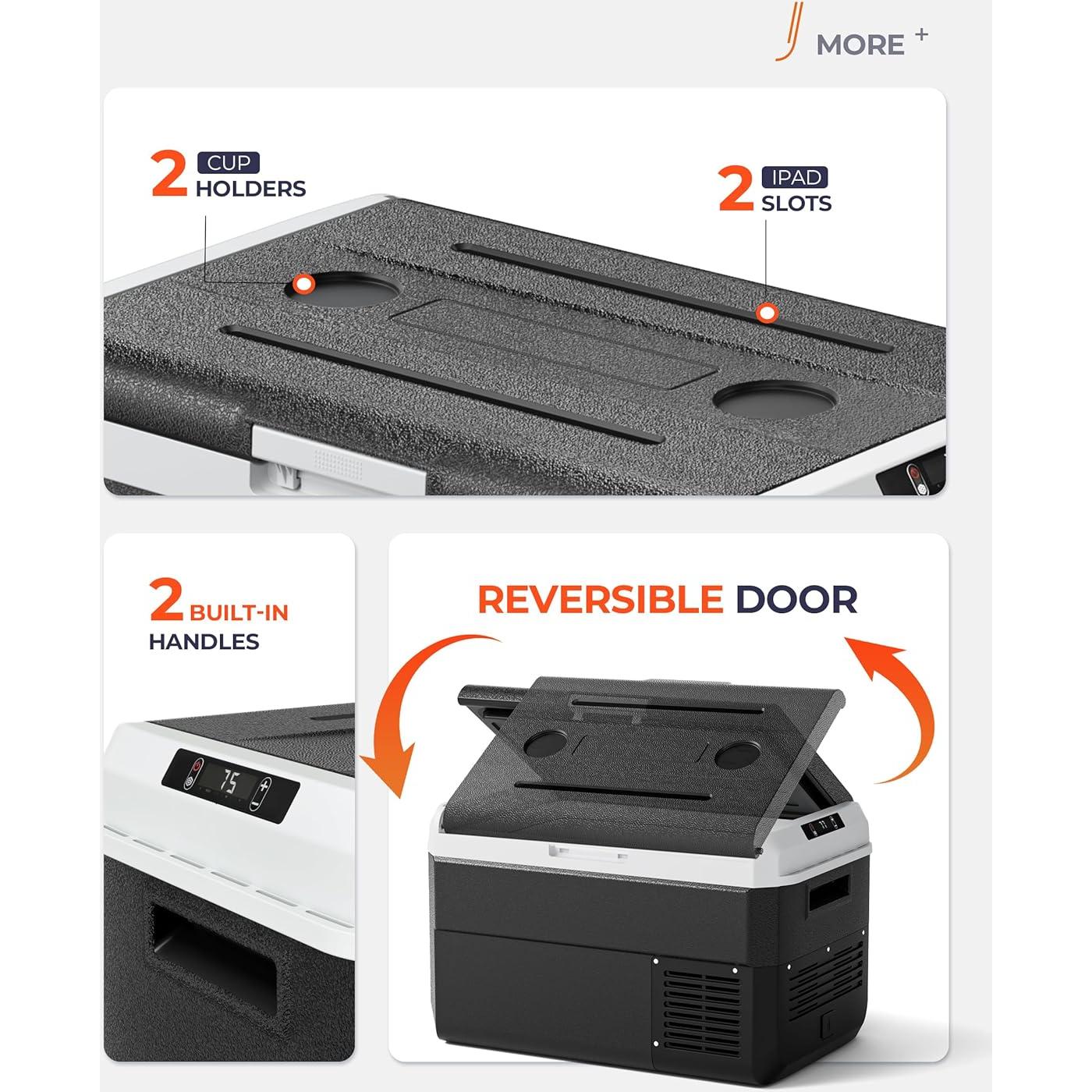 Refrigerador Portátil EKOJUCE 40L 12V/24V Control APP