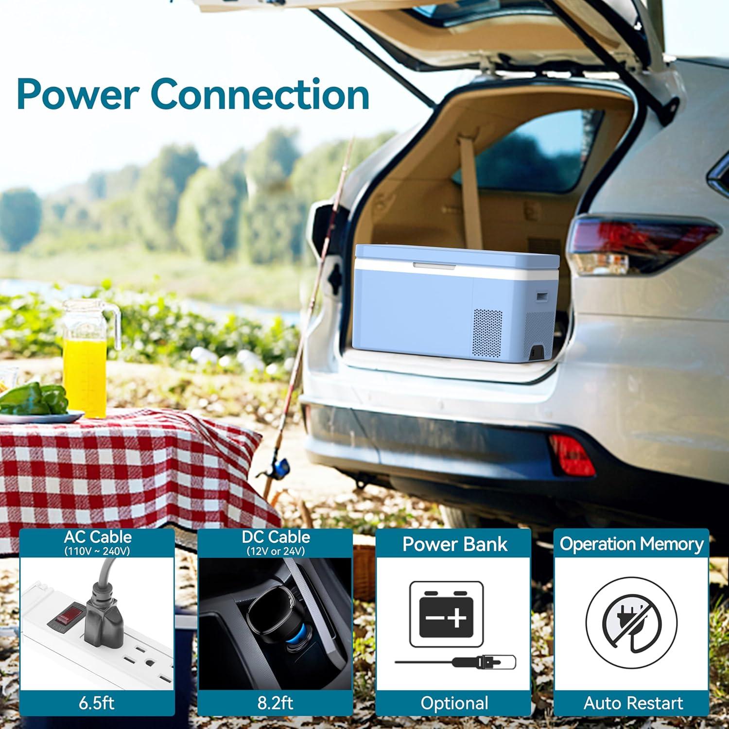 Refrigerador Portátil Doble Zona Megiu HC-24P4 25 Qt 12V/24V