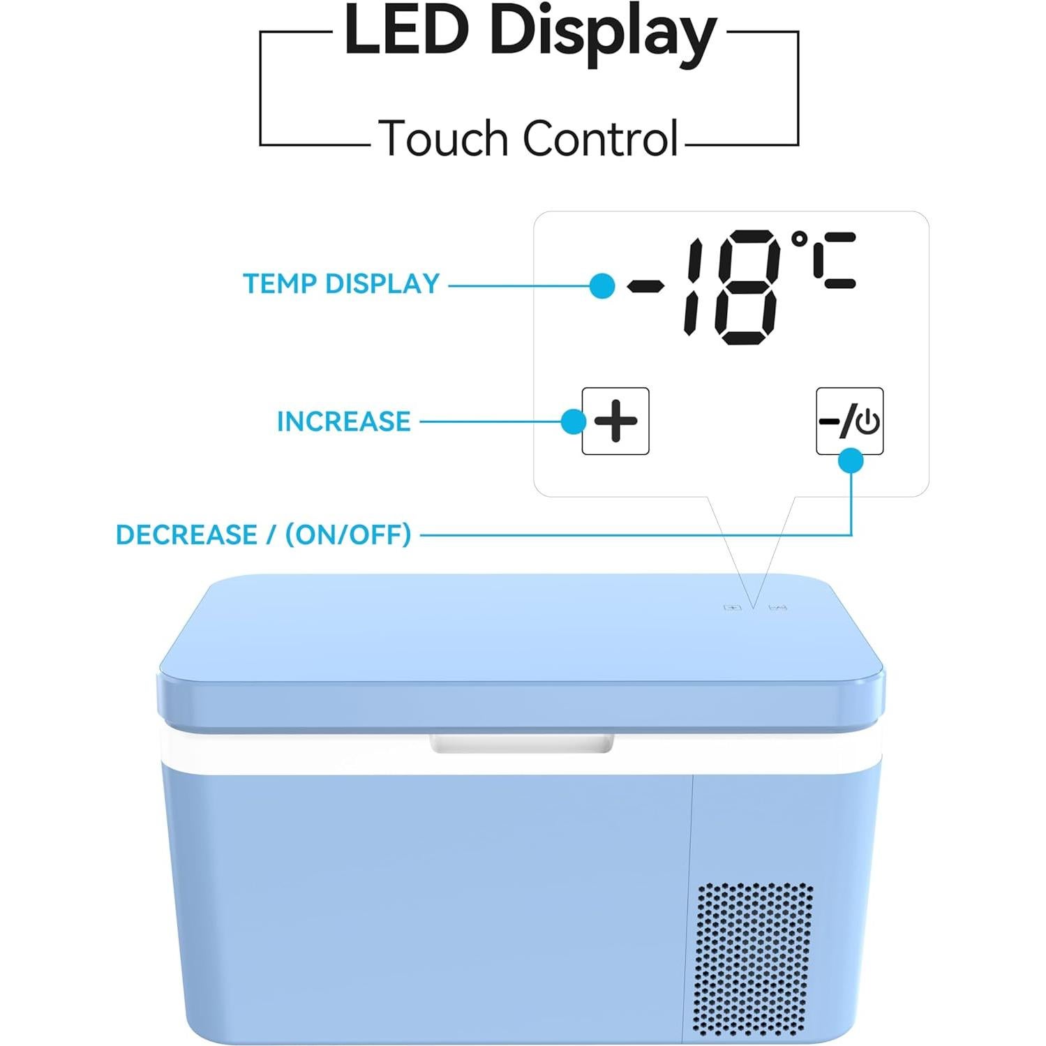 Refrigerador Portátil Doble Zona Megiu HC-24P4 25 Qt 12V/24V