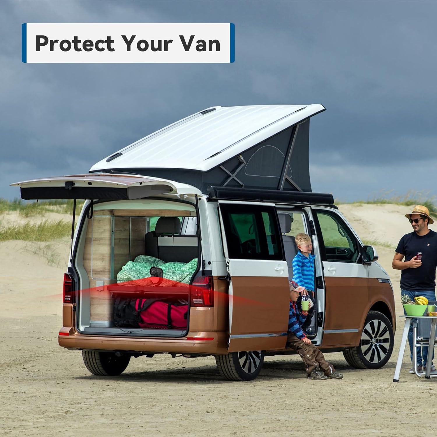 Alarma de Movimiento CPVAN 125dB con Control Remoto 100m