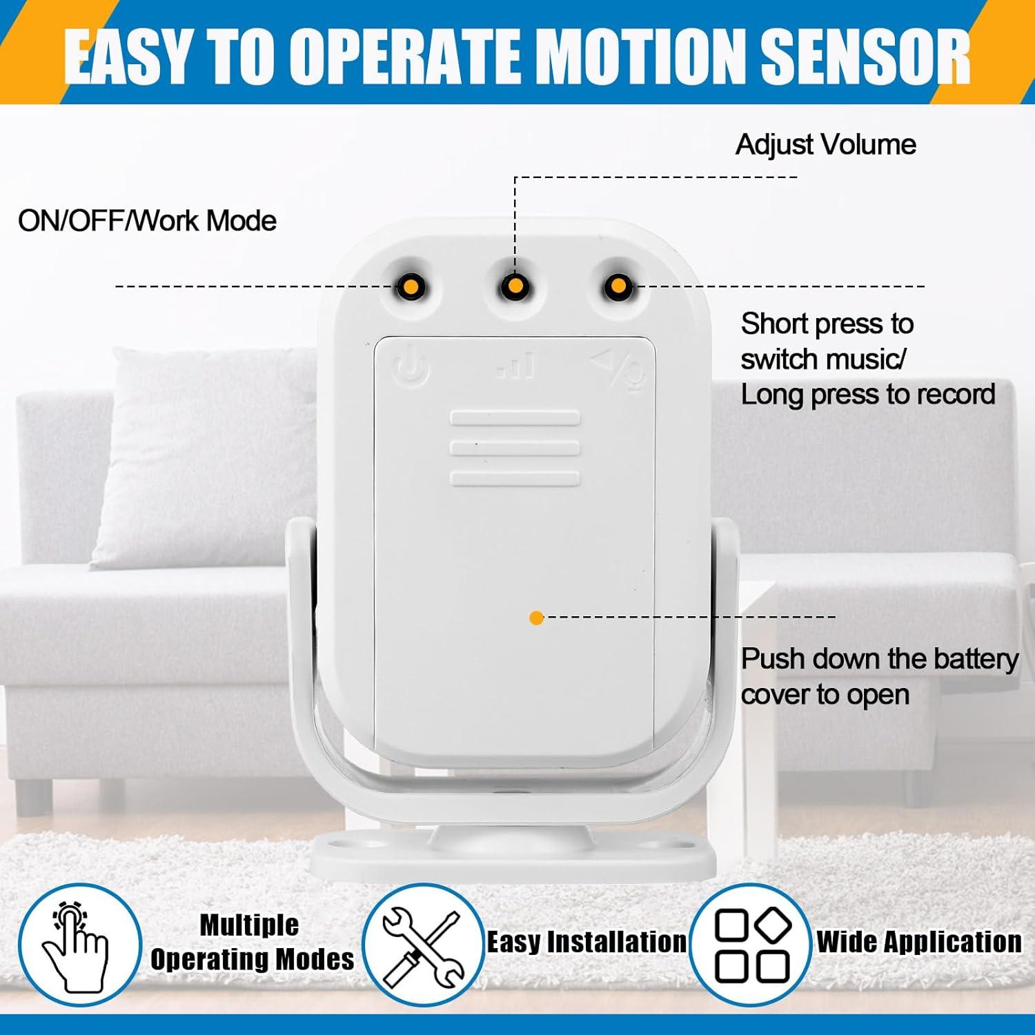 4 Sensores de Movimiento Infrarrojo PIR Relaxweex para Alarma