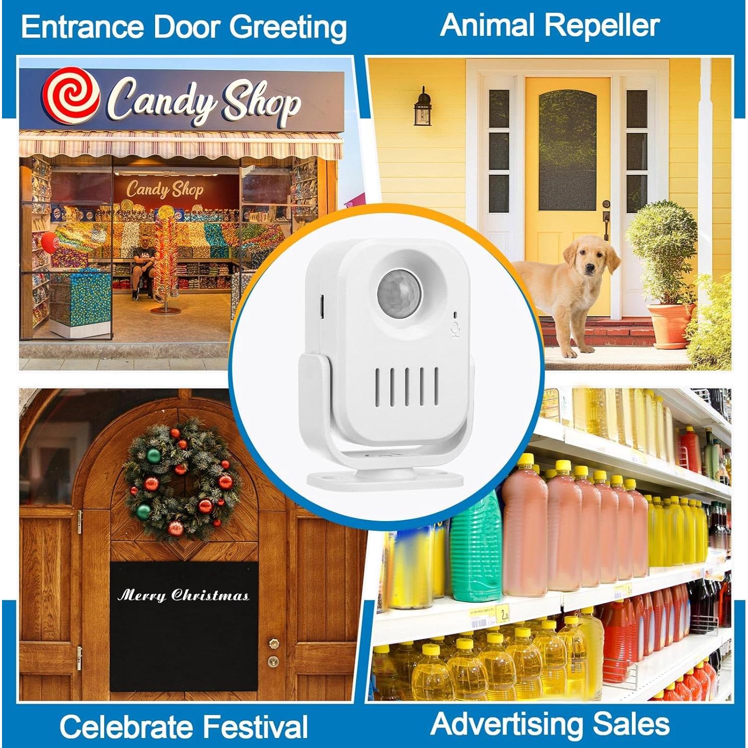 4 Sensores de Movimiento Infrarrojo PIR Relaxweex para Alarma