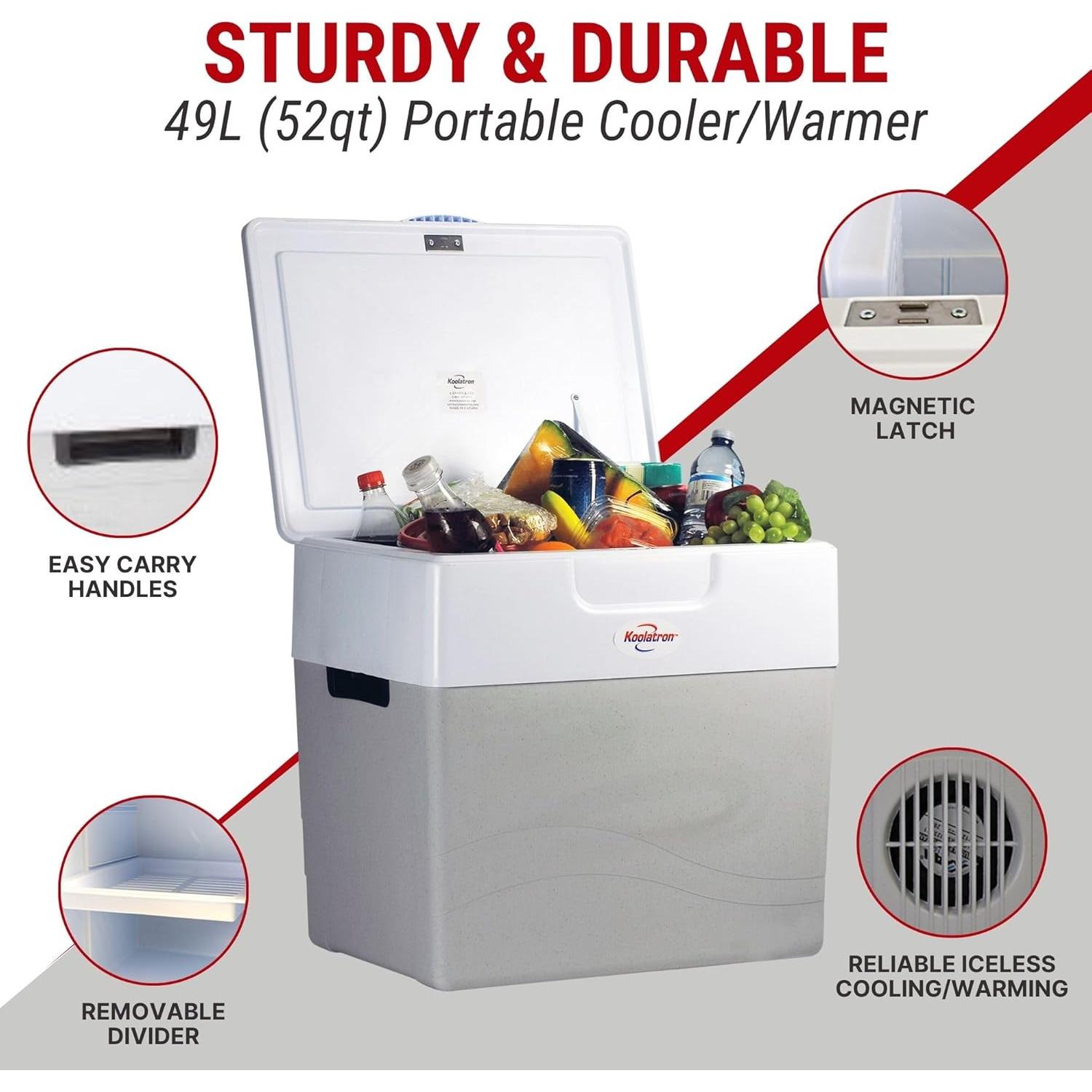 Enfriador Portátil Koolatron AC16 52L 12V Termoeléctrico