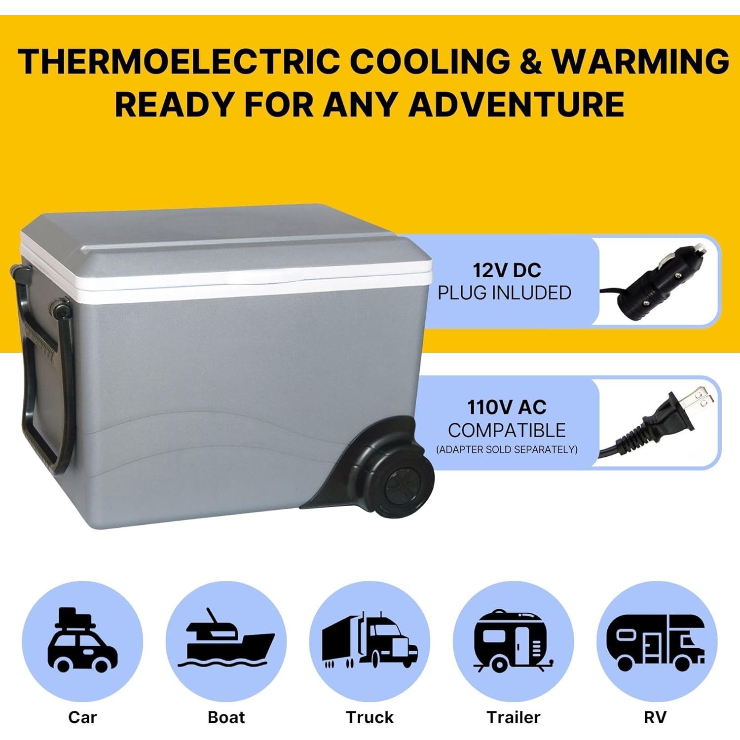 Enfriador Portátil Eléctrico Koolatron 34L con Ruedas 12V