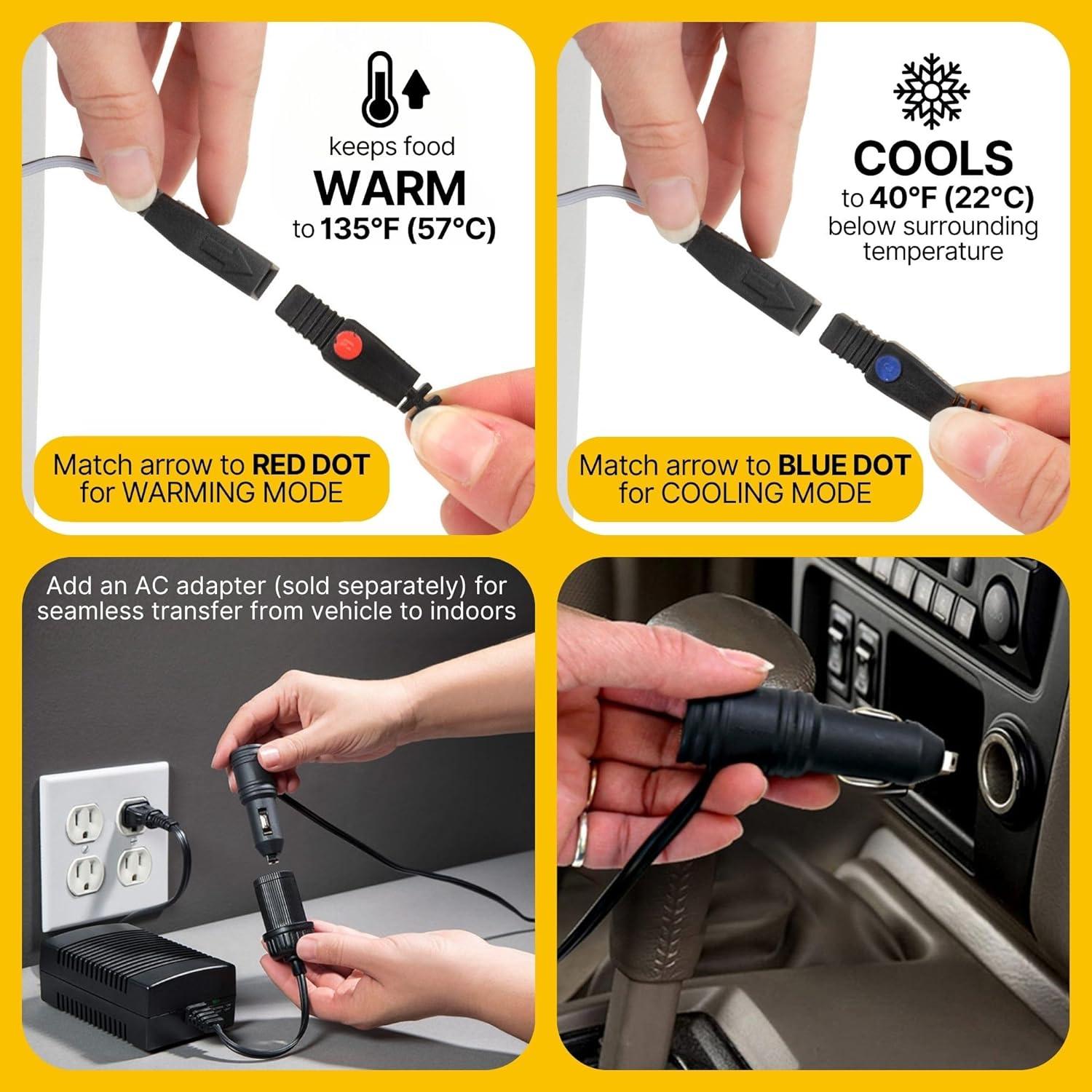 Enfriador Portátil Eléctrico Koolatron 34L con Ruedas 12V