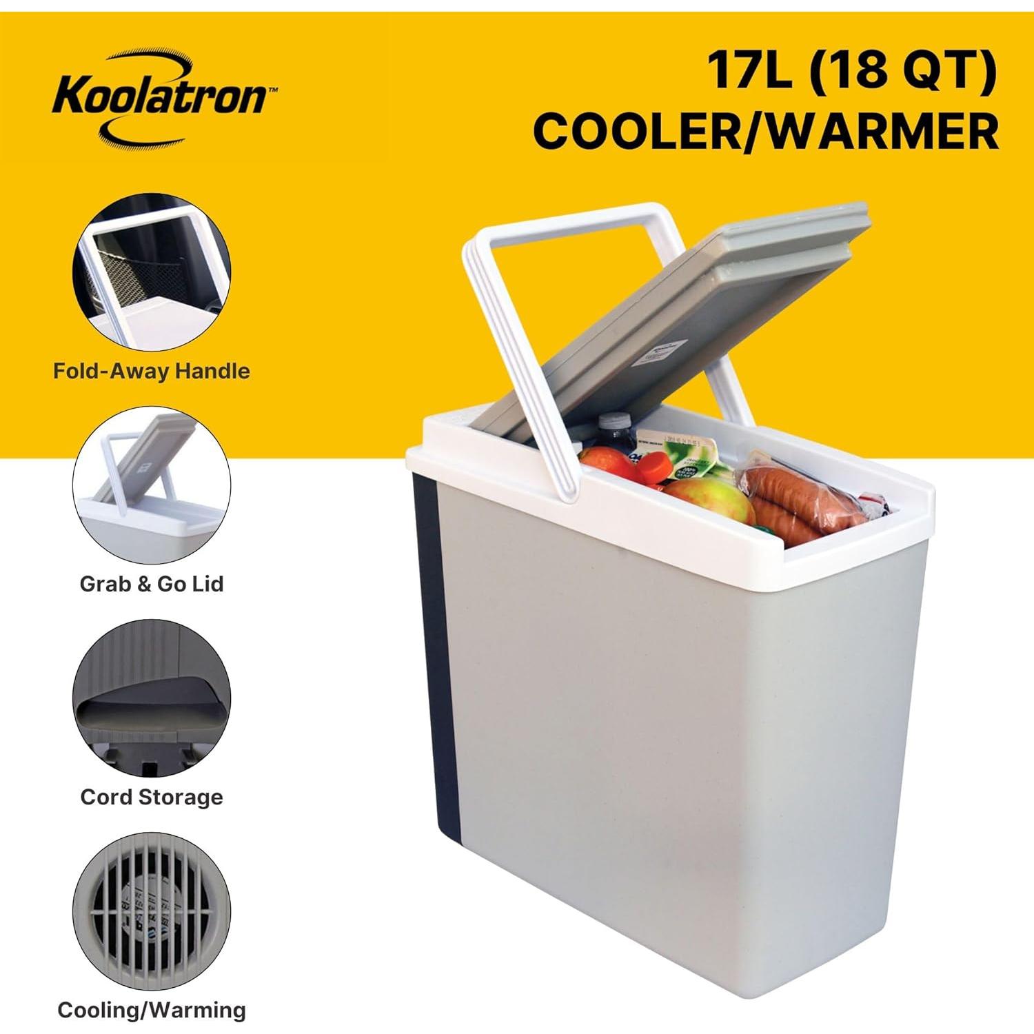 Enfriador Calentador Portátil Koolatron 17L 12V Adaptador 110V