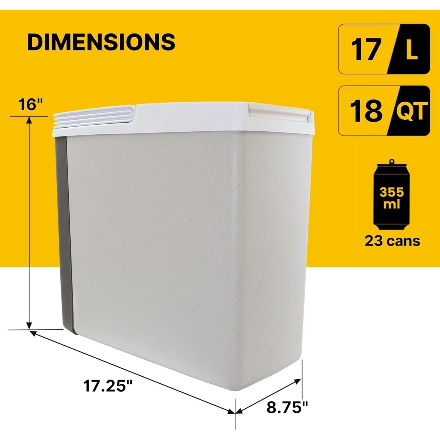 Enfriador Calentador Portátil Koolatron 17L 12V Adaptador 110V