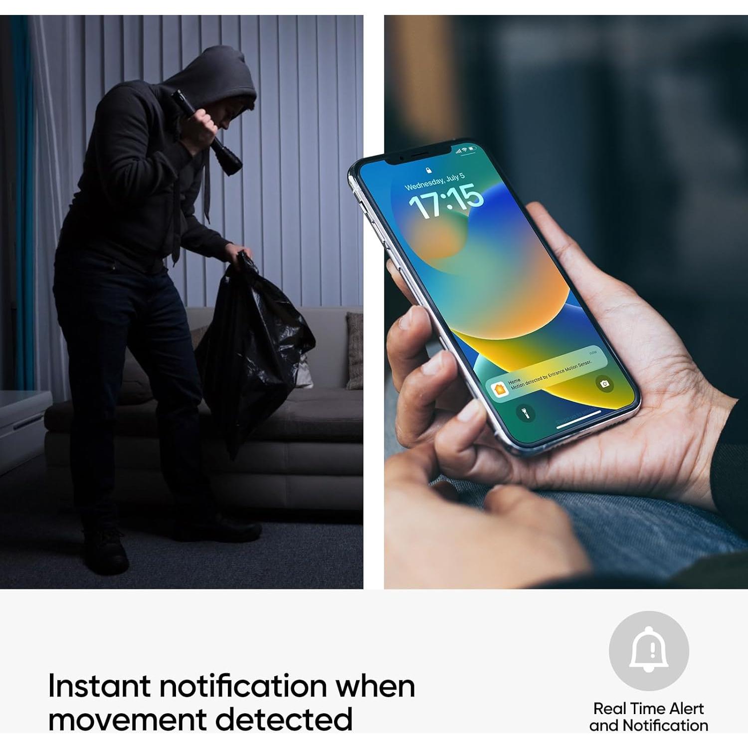 Sensor de Movimiento Inalámbrico ONVIS SMS2-K con Higrómetro y Termómetro