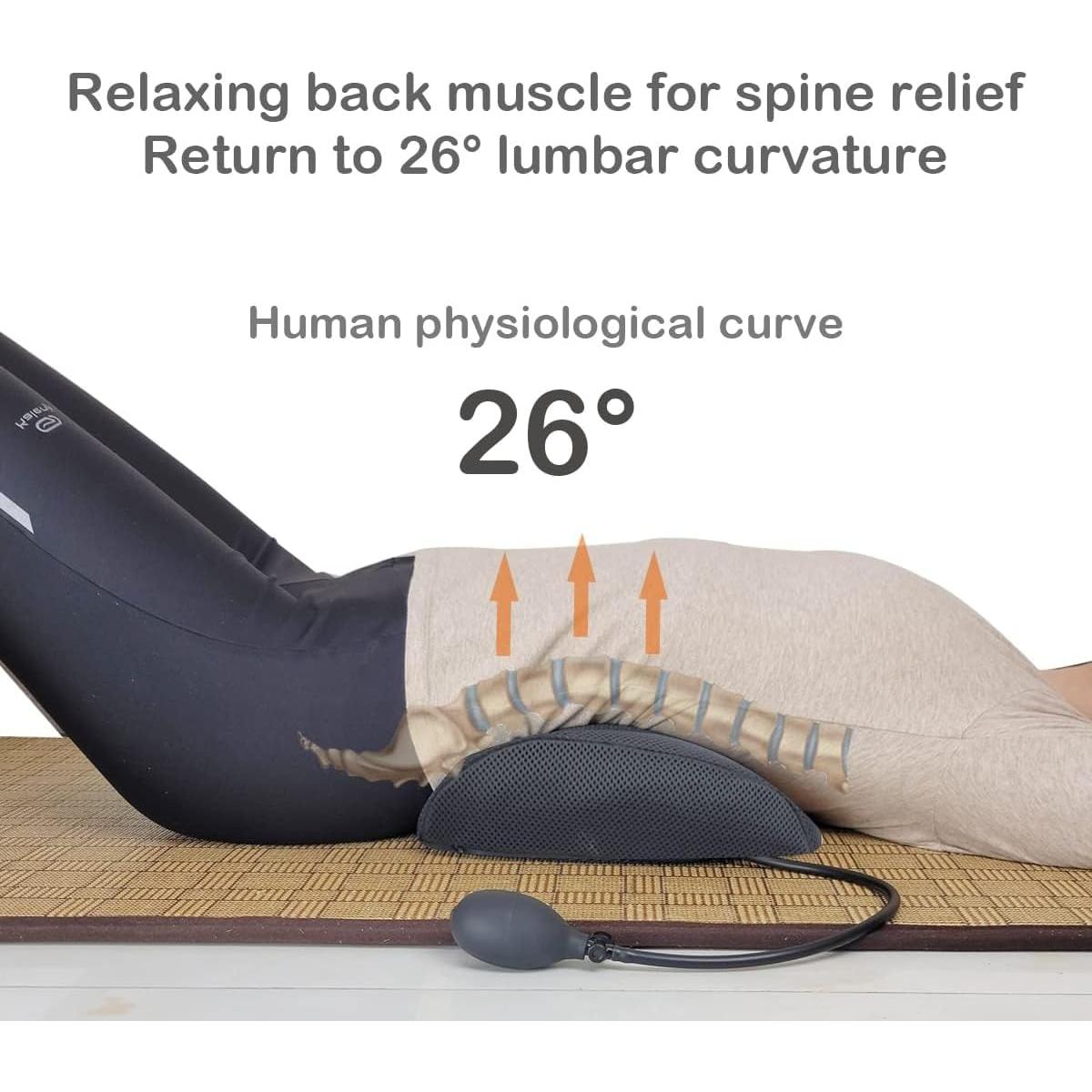 Cojín Lumbar Inflable Awave Bloom para Coche y Oficina