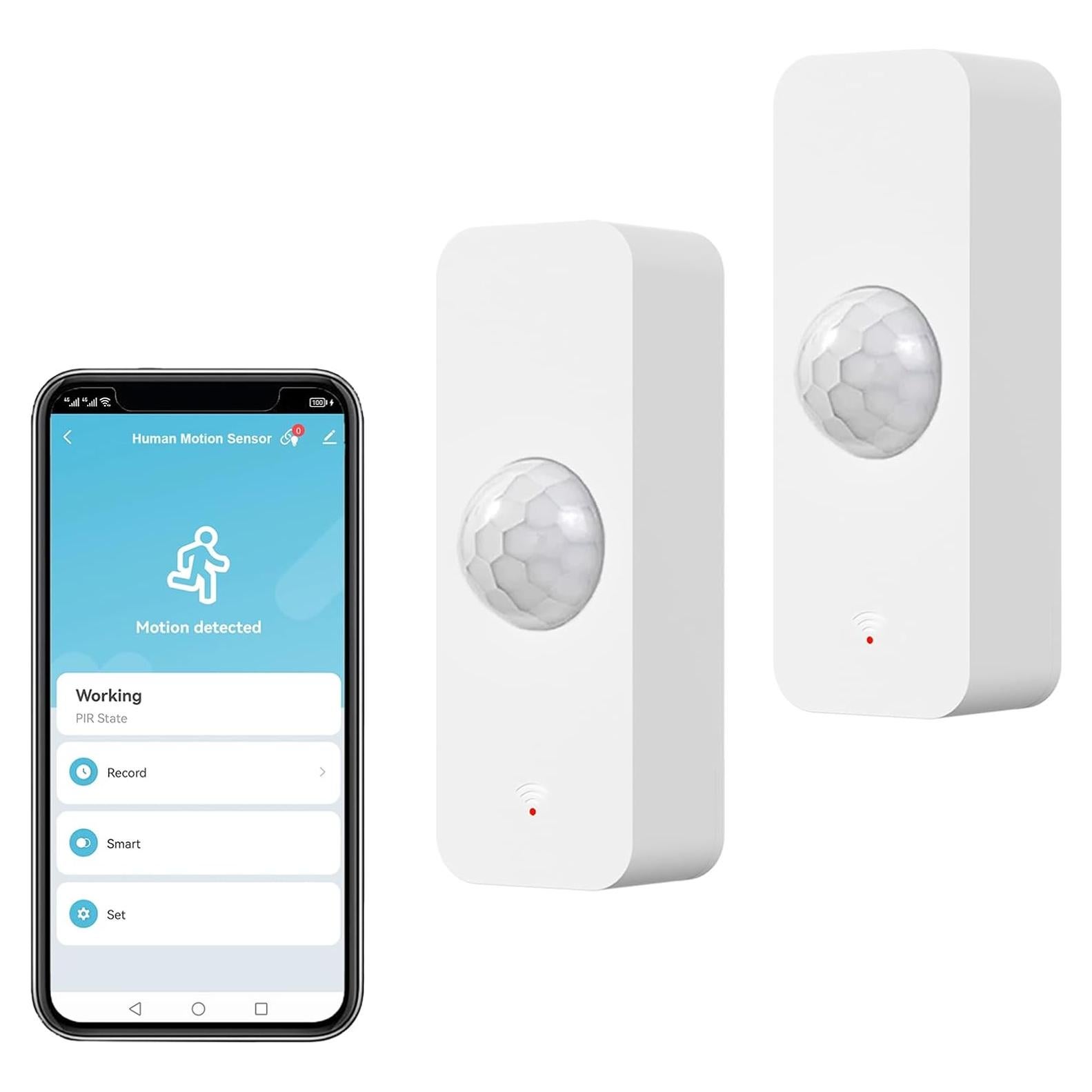 Sensor de Movimiento Inalámbrico Zecamin WiFi 2 Unidades