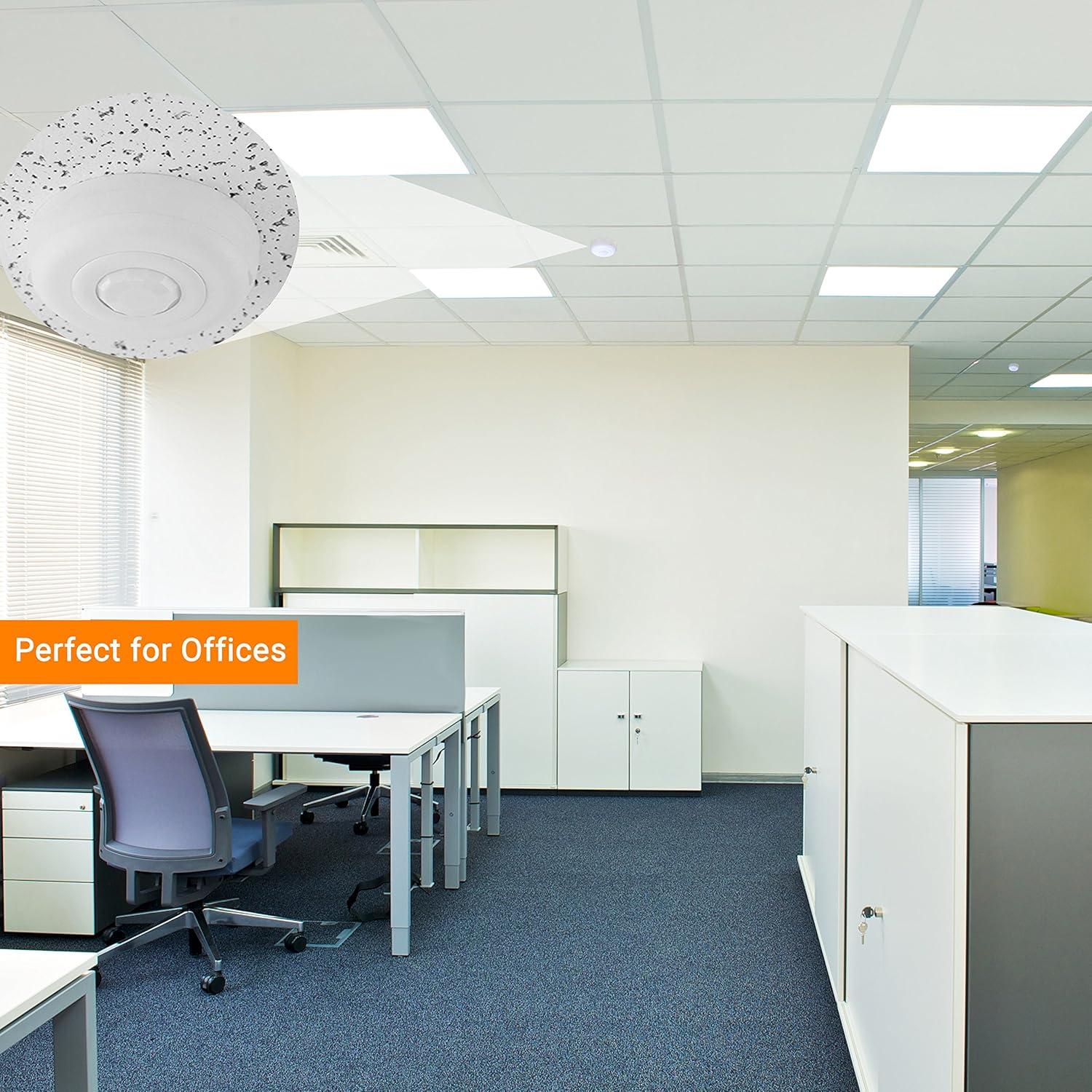 Sensor de Techo PIR Enerlites MPC-52V, 360° Grado Comercial