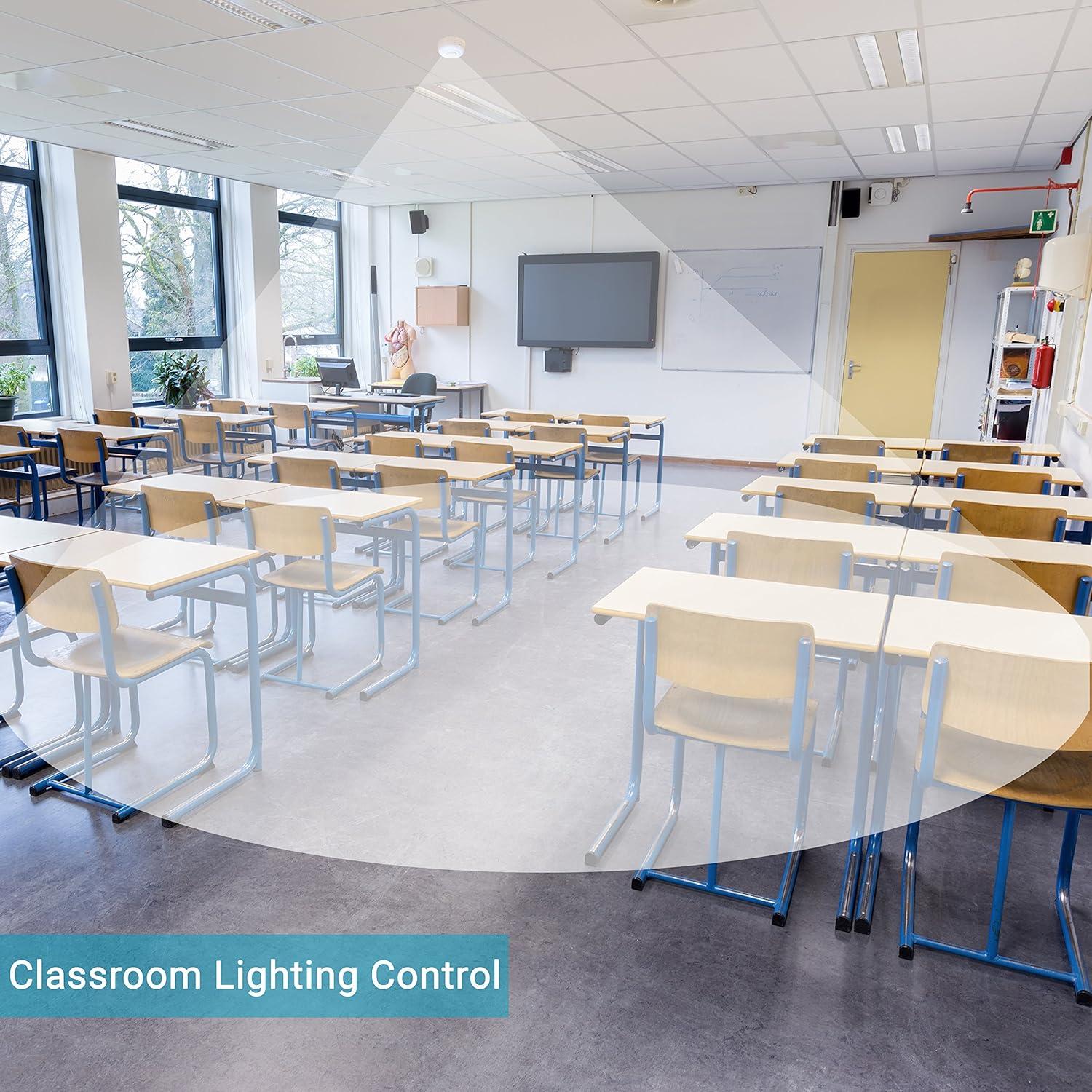 Sensor de Techo PIR Enerlites MPC-52V, 360° Grado Comercial