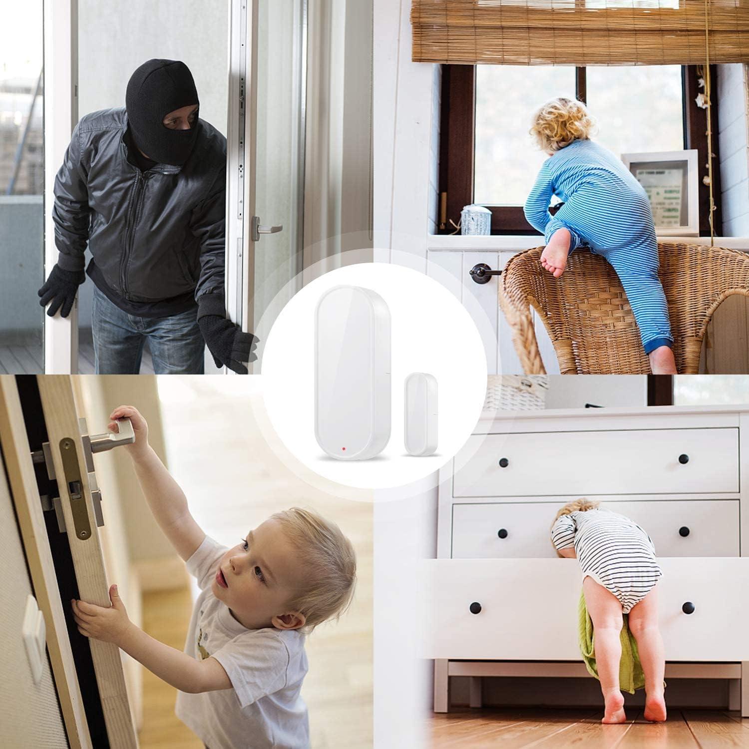 Sensor de Puerta WiFi HEIMAN DS-US-HM, Alarma Inteligente