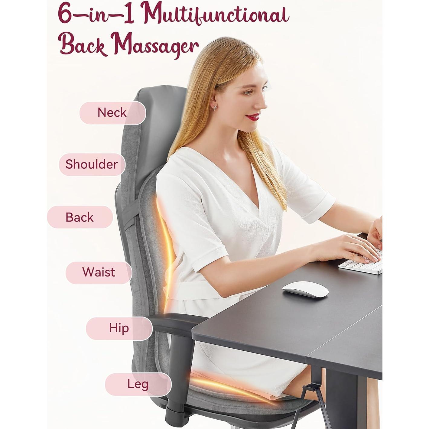 Masajeador Shiatsu Therazzage TZ-B210 con Calor y Vibración