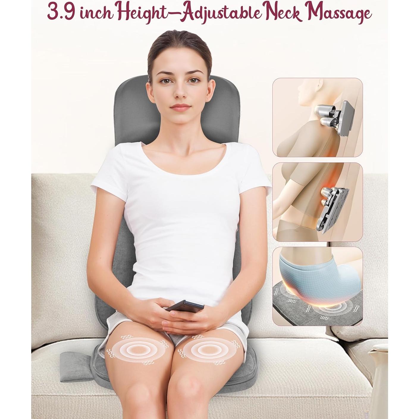 Masajeador Shiatsu Therazzage TZ-B210 con Calor y Vibración